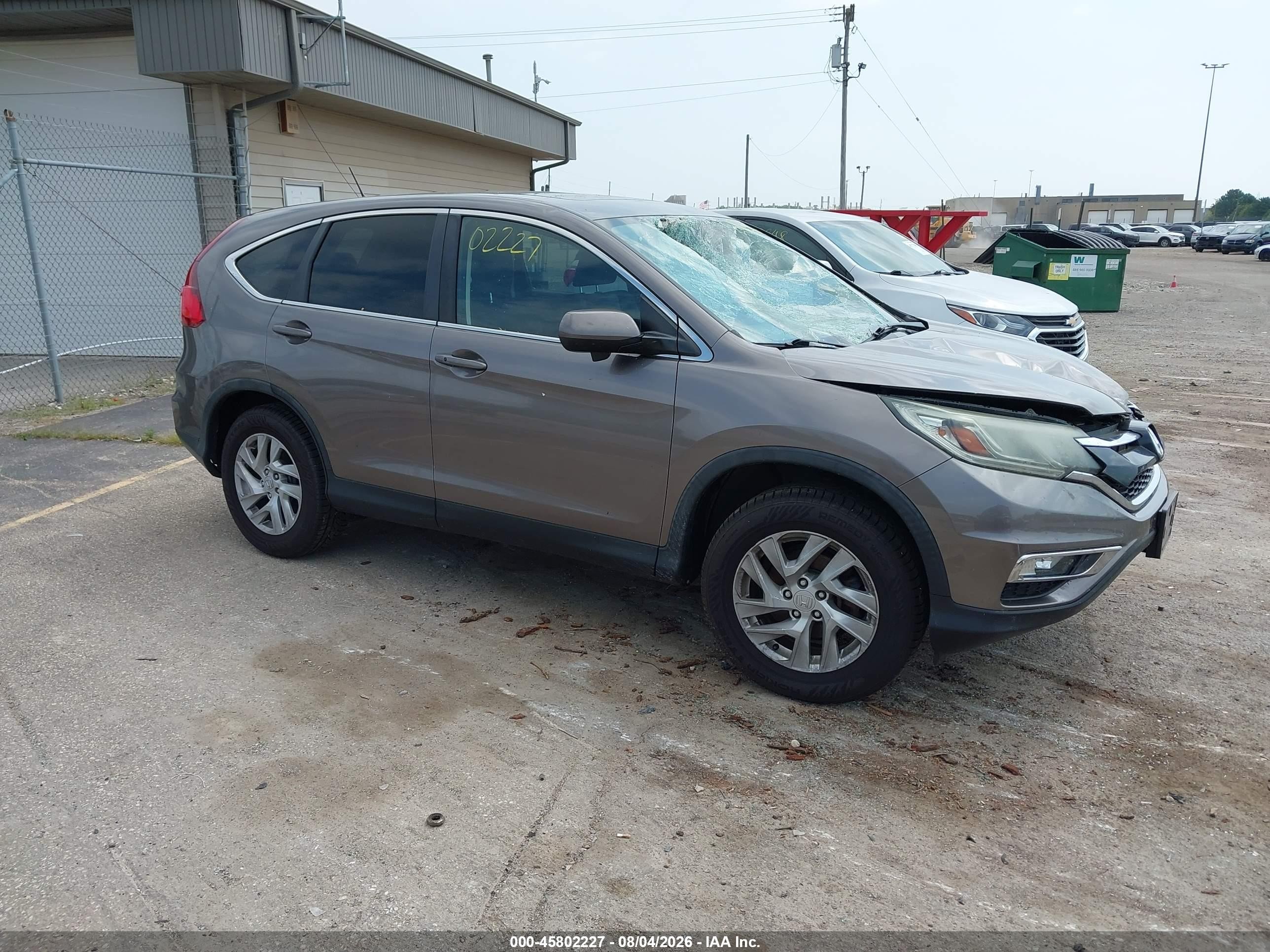 2015 Honda Cr-v Ex Brown vin: 5J6RM4H59FL039237
