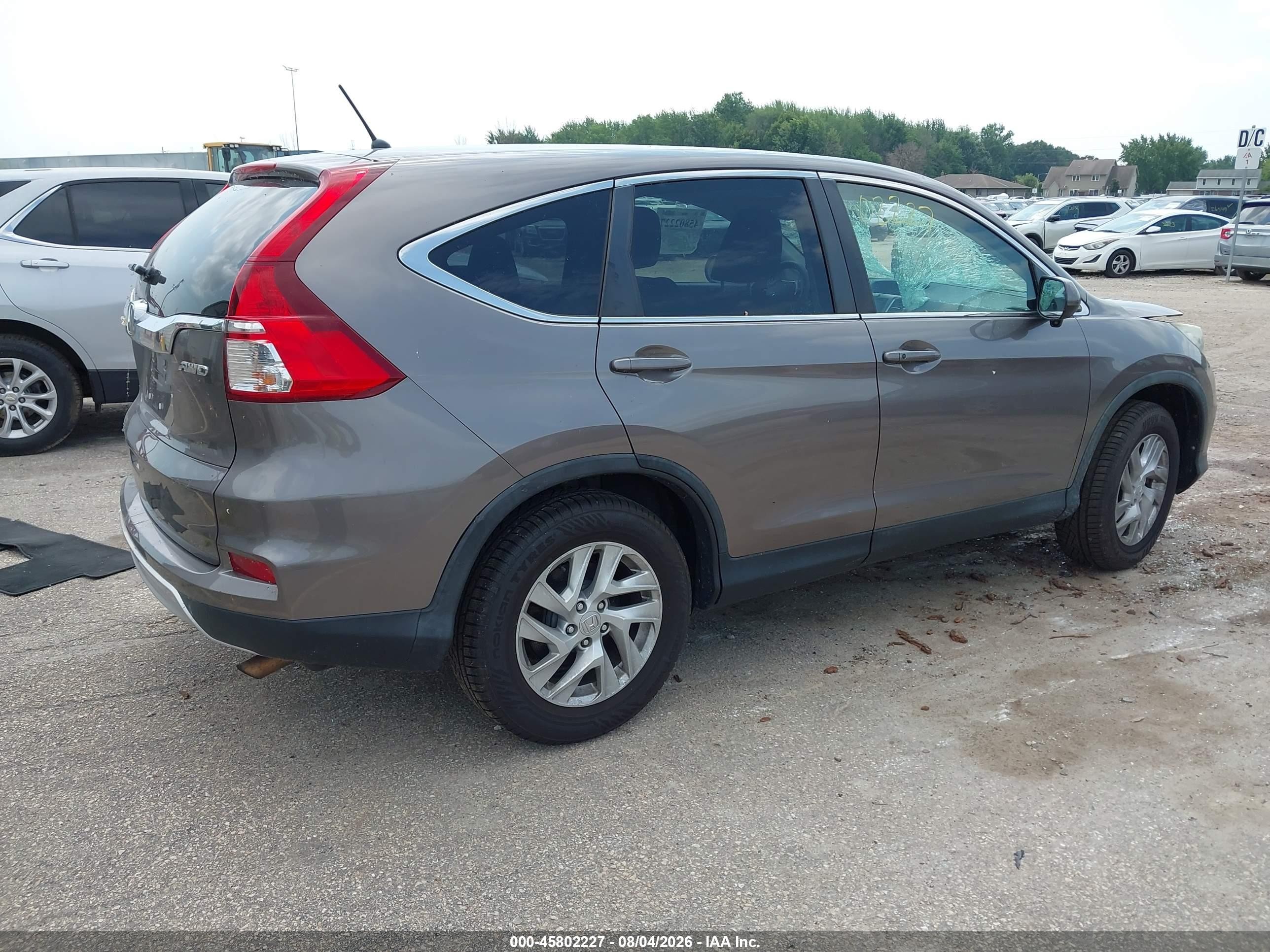 2015 Honda Cr-v Ex Brown vin: 5J6RM4H59FL039237