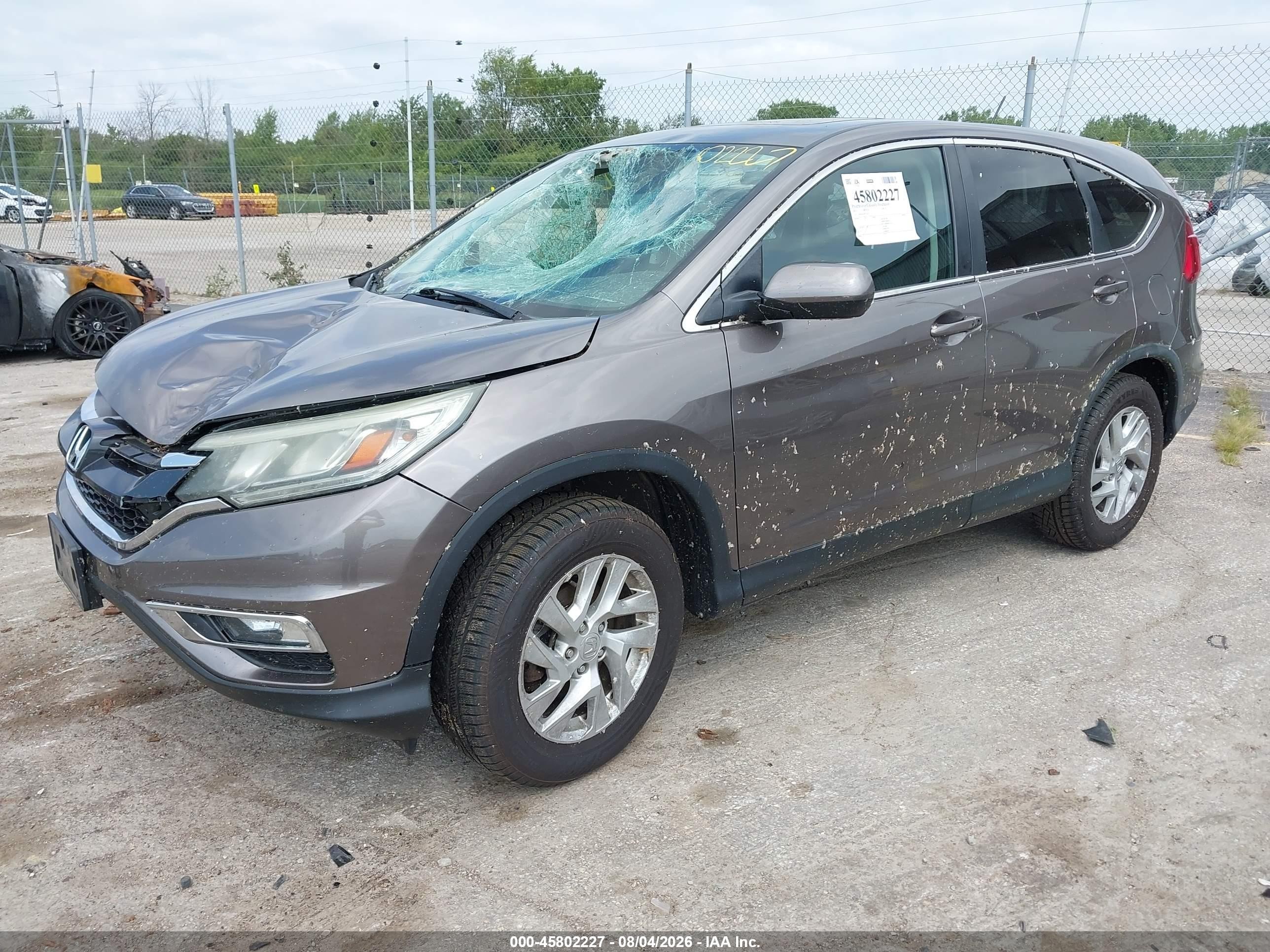 2015 Honda Cr-v Ex Brown vin: 5J6RM4H59FL039237