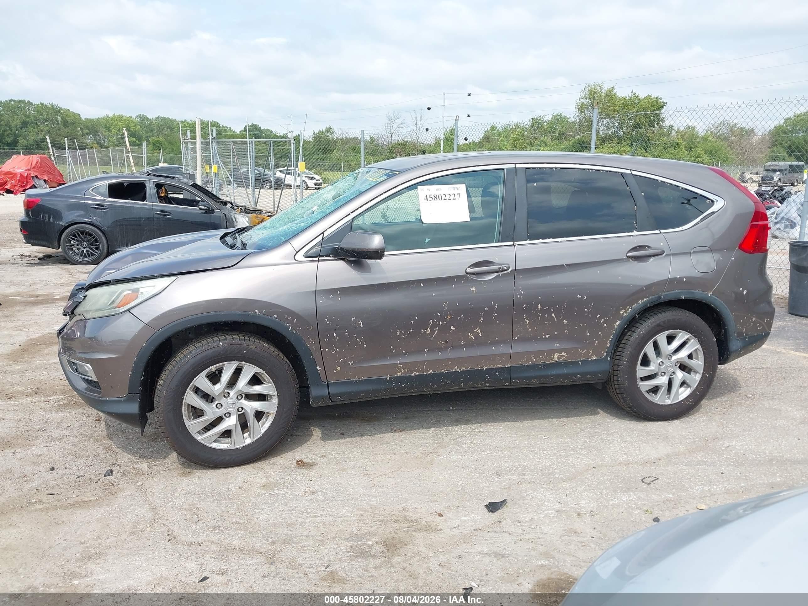 2015 Honda Cr-v Ex Brown vin: 5J6RM4H59FL039237