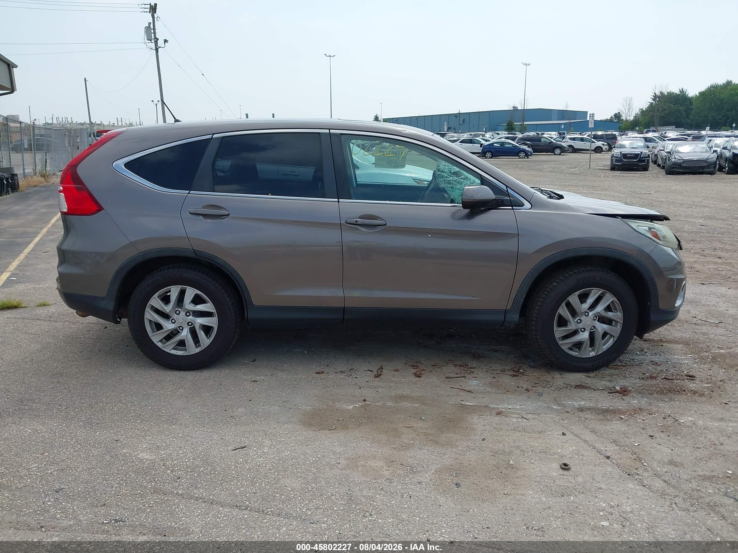 2015 Honda Cr-v Ex Brown vin: 5J6RM4H59FL039237