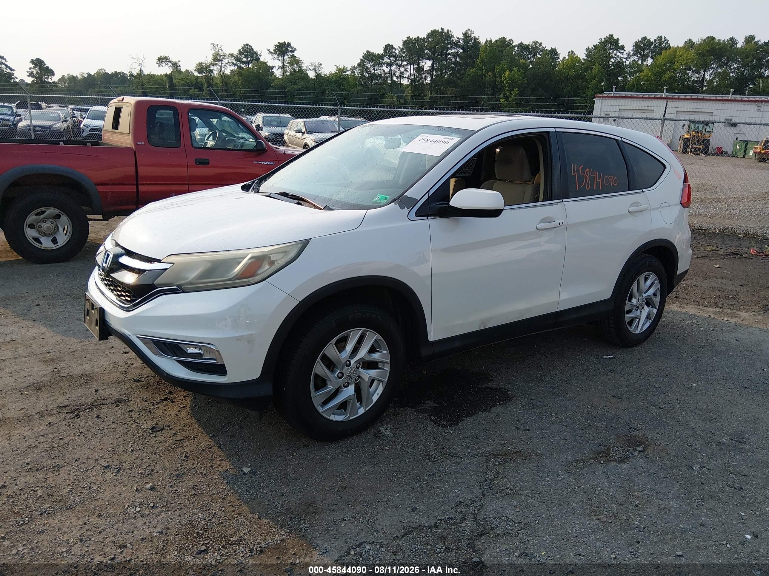 2015 Honda Cr-v Ex Белый vin: 5J6RM4H59FL074599