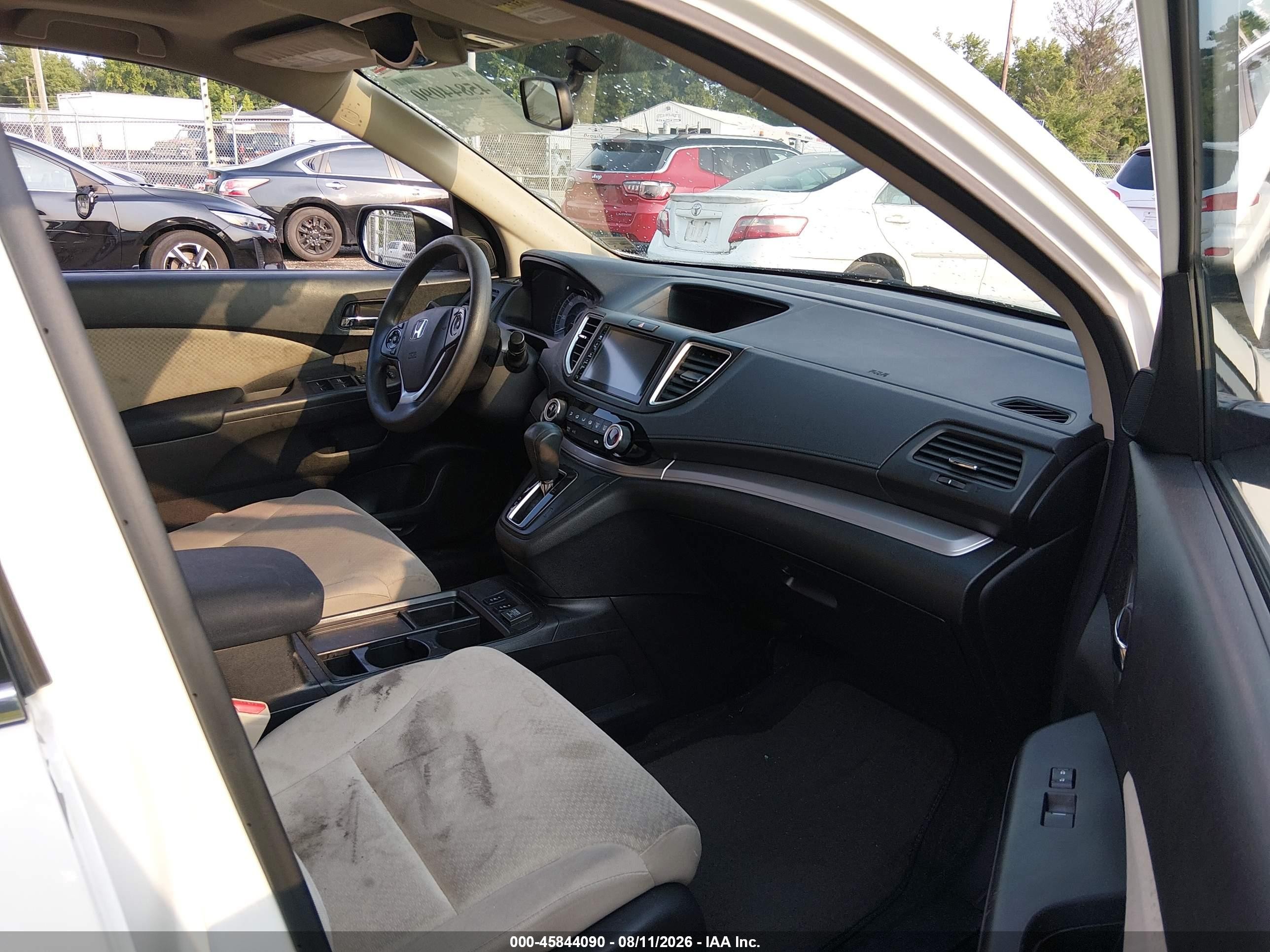 2015 Honda Cr-v Ex Белый vin: 5J6RM4H59FL074599