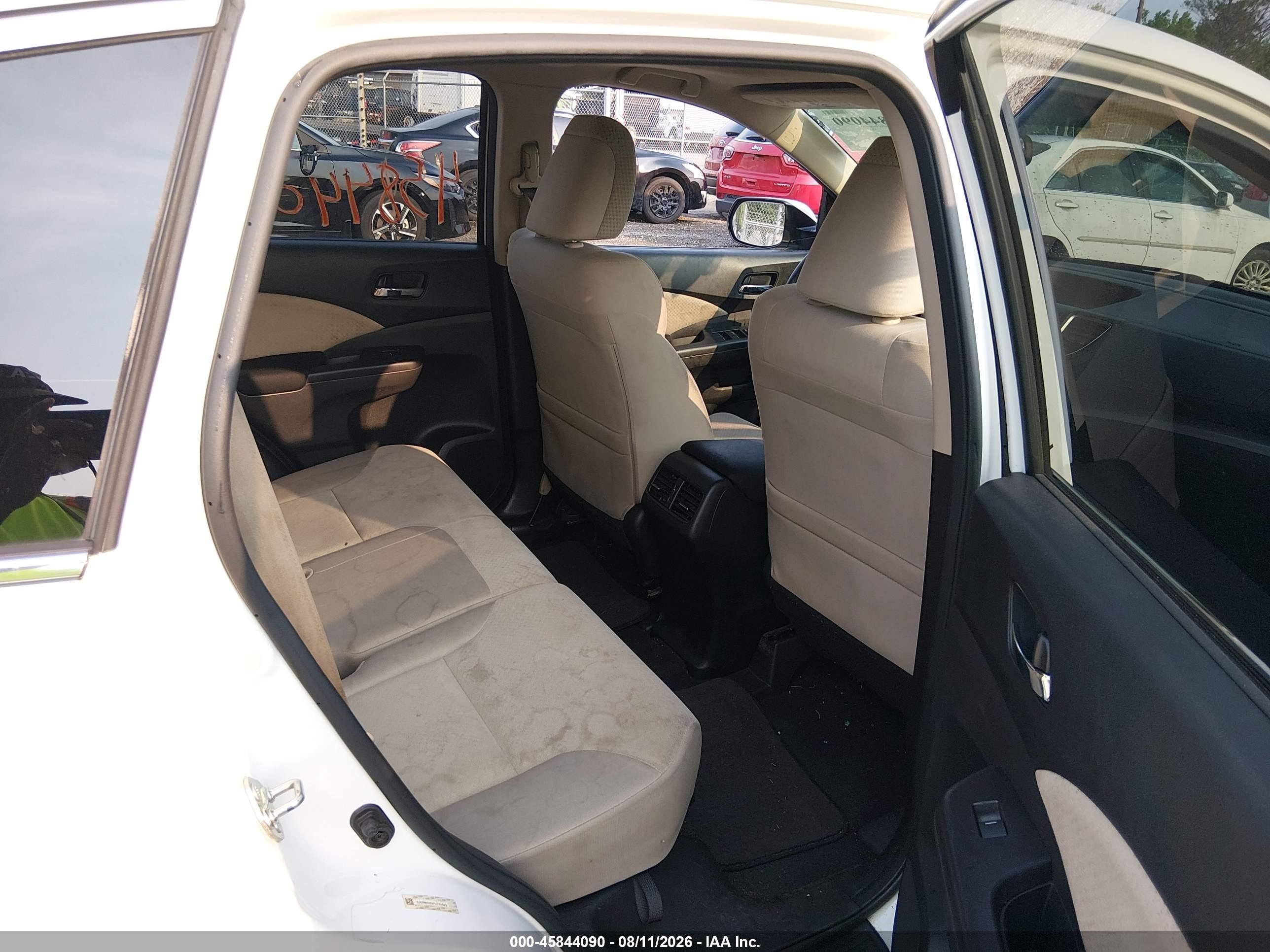 2015 Honda Cr-v Ex Белый vin: 5J6RM4H59FL074599
