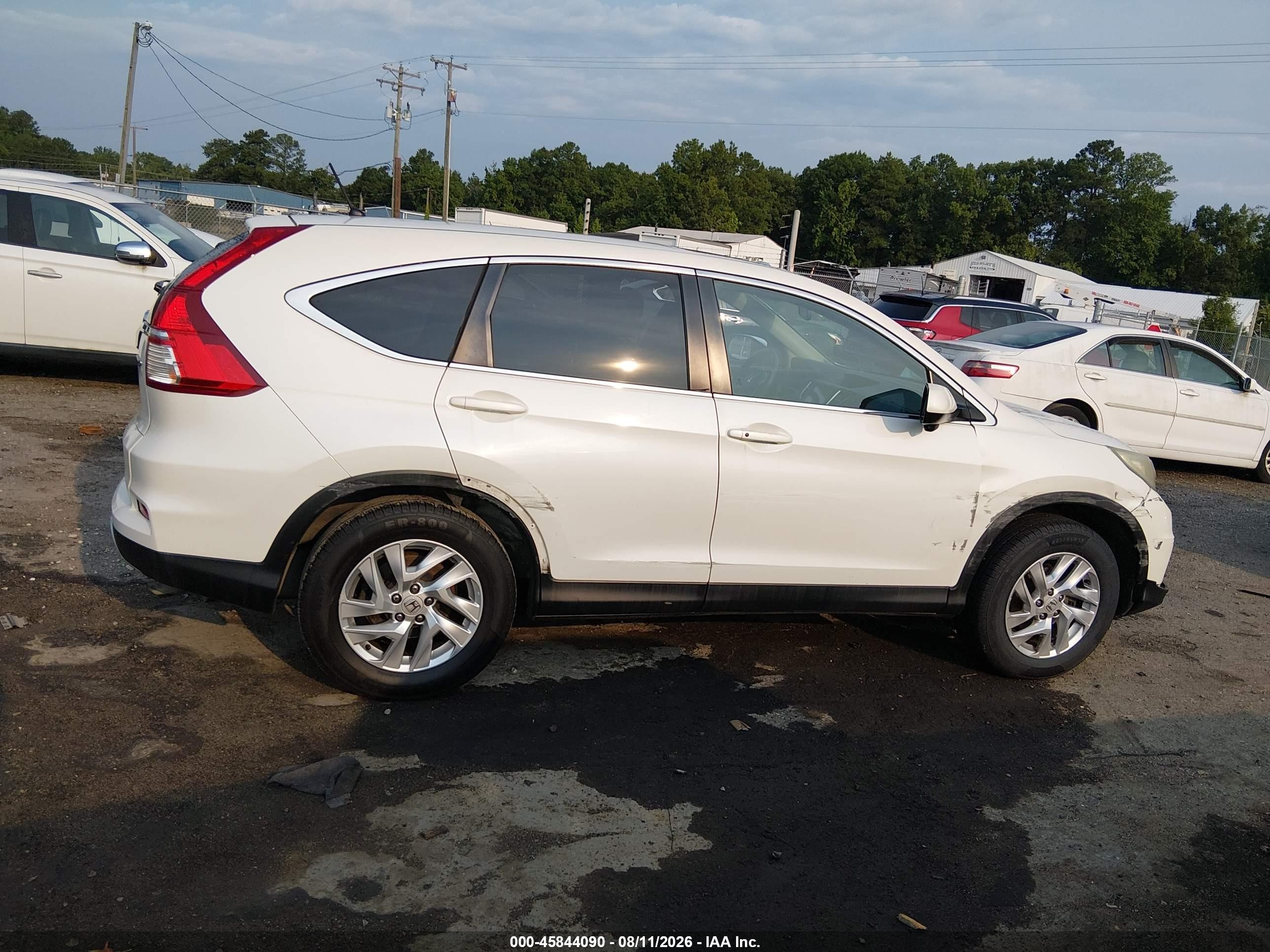 2015 Honda Cr-v Ex Белый vin: 5J6RM4H59FL074599