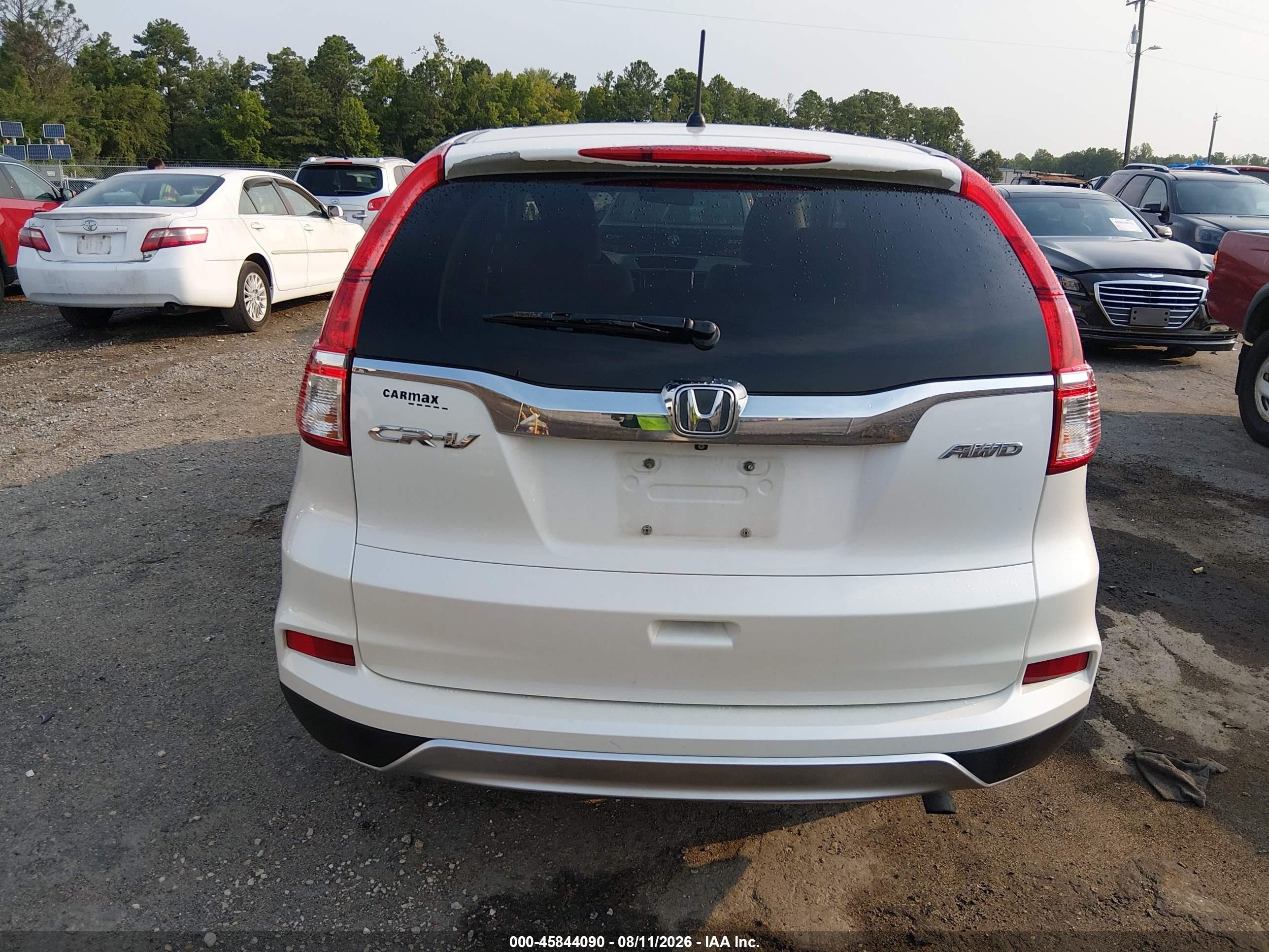 2015 Honda Cr-v Ex Белый vin: 5J6RM4H59FL074599