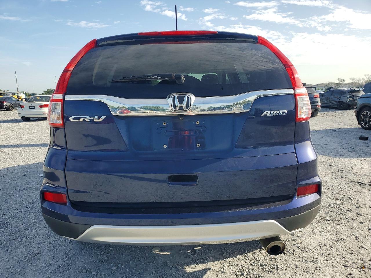 2015 Honda Cr-v Ex Синий vin: 5J6RM4H59FL080791
