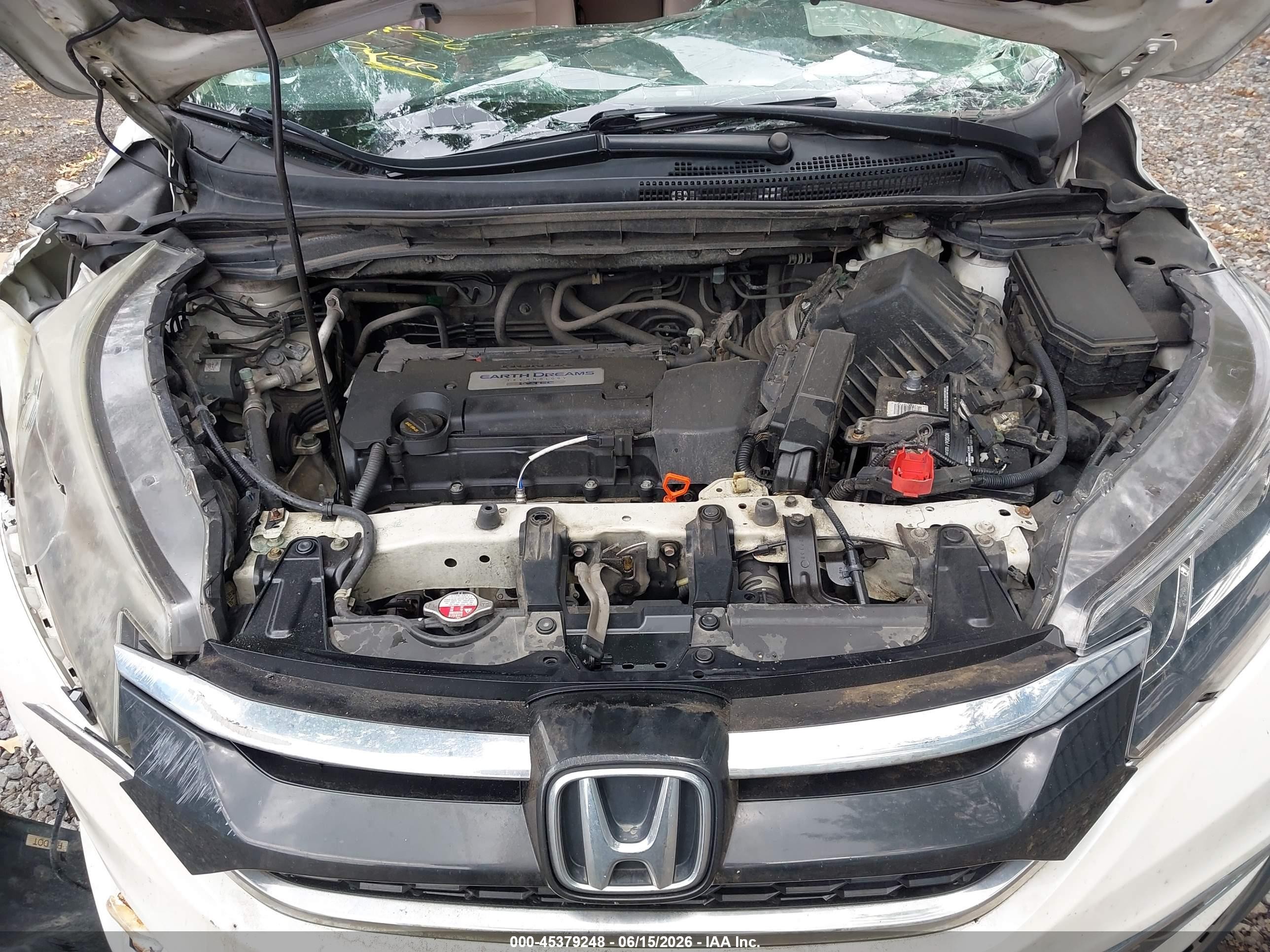 2015 Honda Cr-v Ex White vin: 5J6RM4H59FL086882