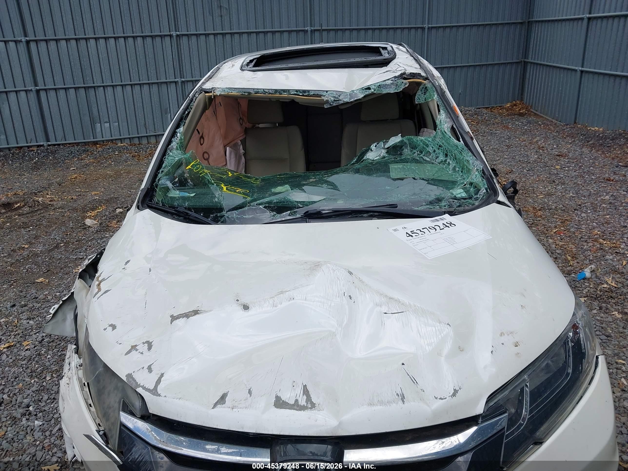 2015 Honda Cr-v Ex White vin: 5J6RM4H59FL086882