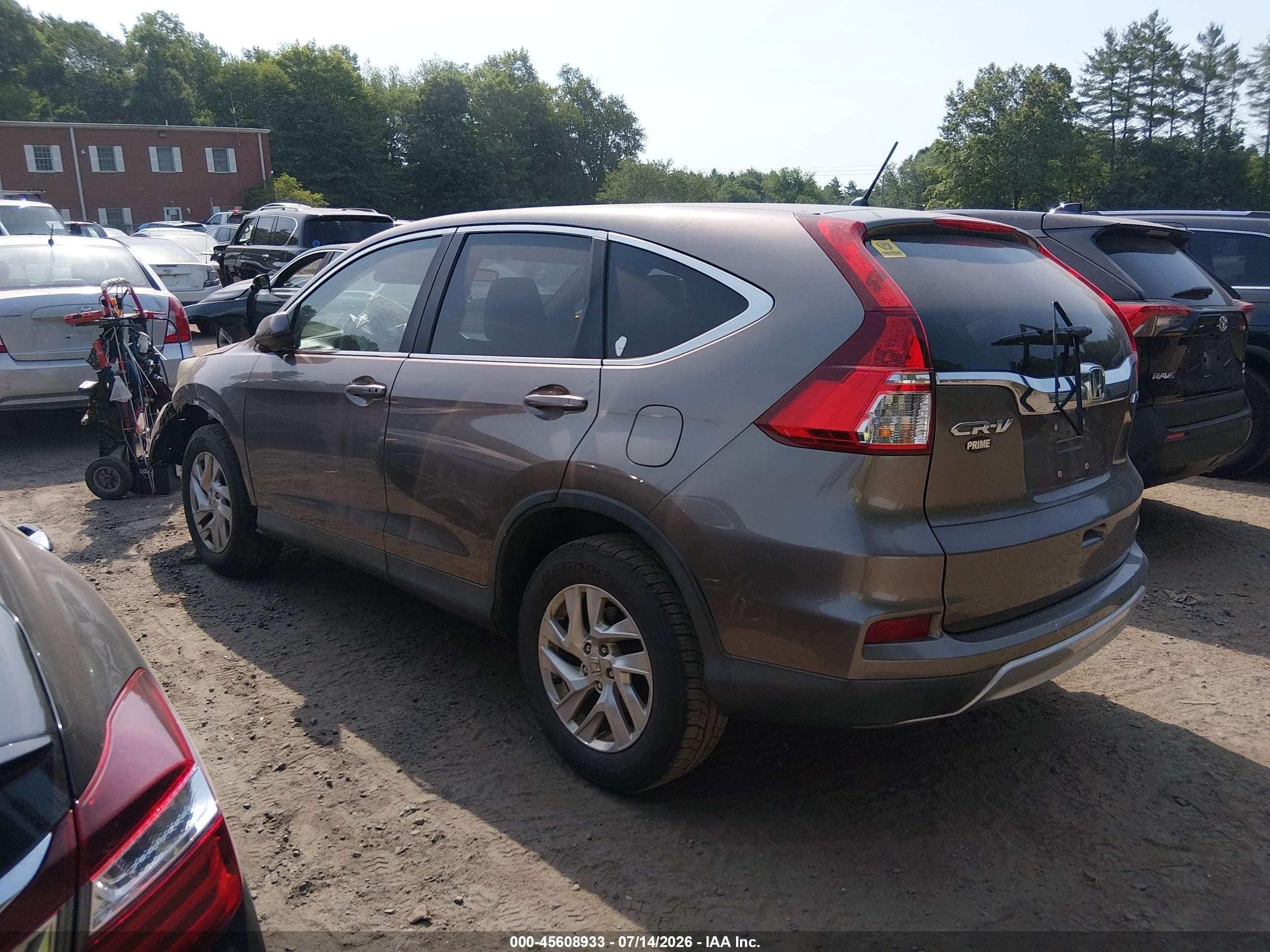 2015 Honda Cr-v Ex Brown vin: 5J6RM4H59FL091404