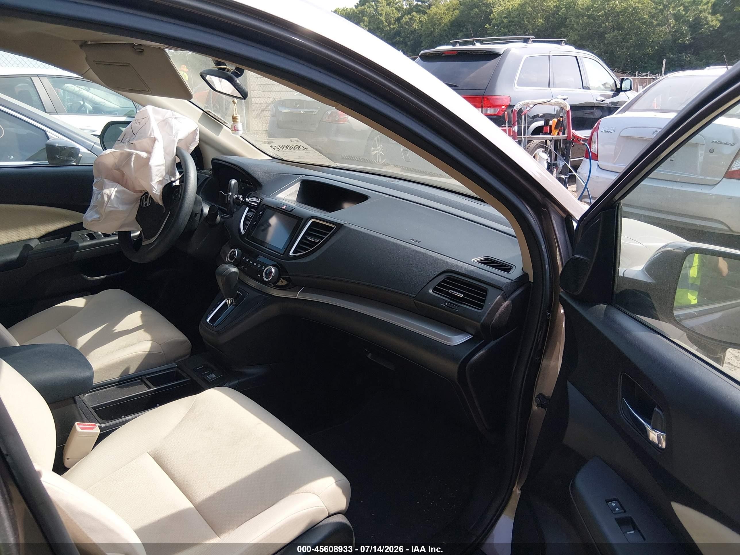 2015 Honda Cr-v Ex Brown vin: 5J6RM4H59FL091404