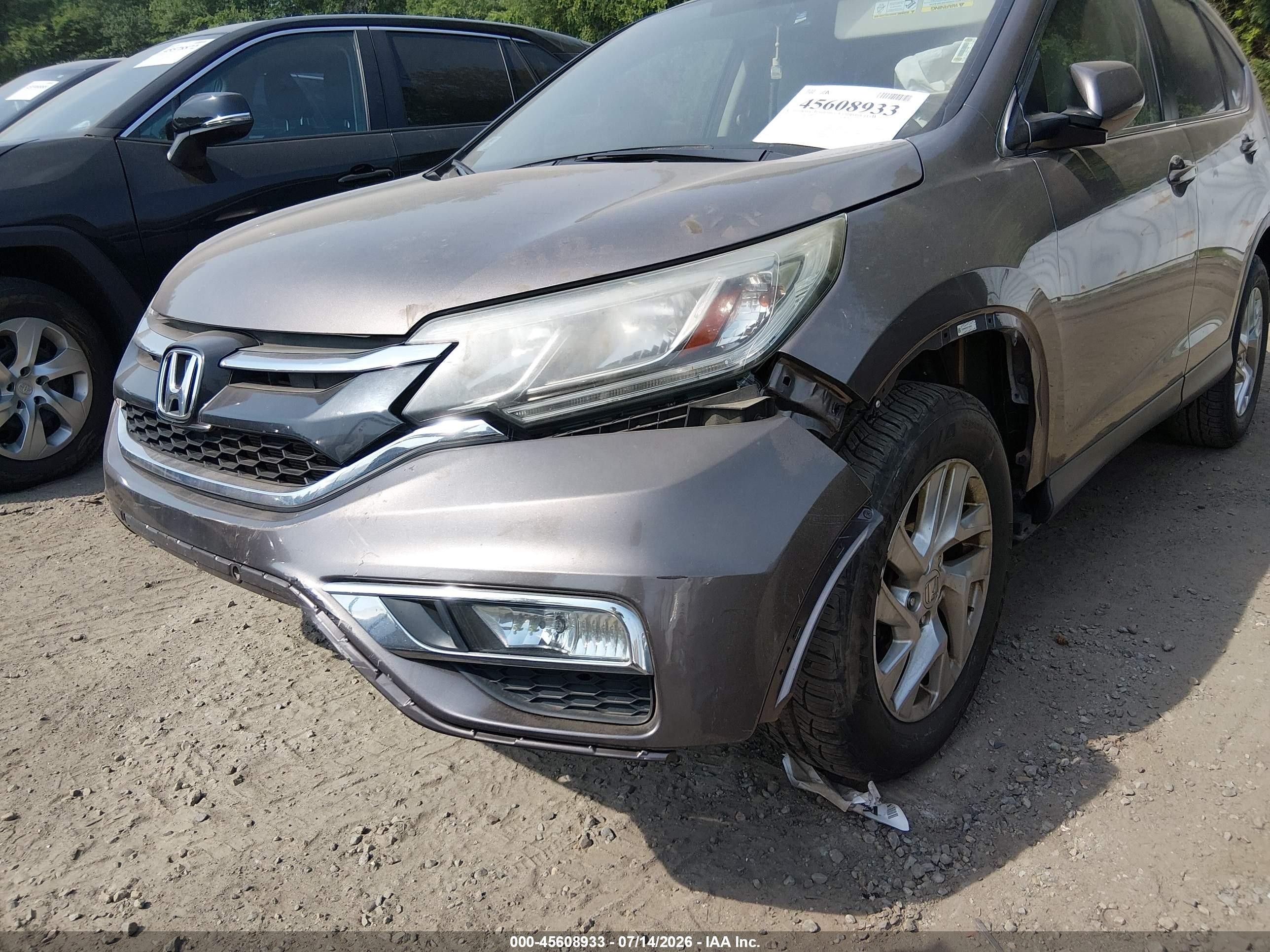 2015 Honda Cr-v Ex Brown vin: 5J6RM4H59FL091404