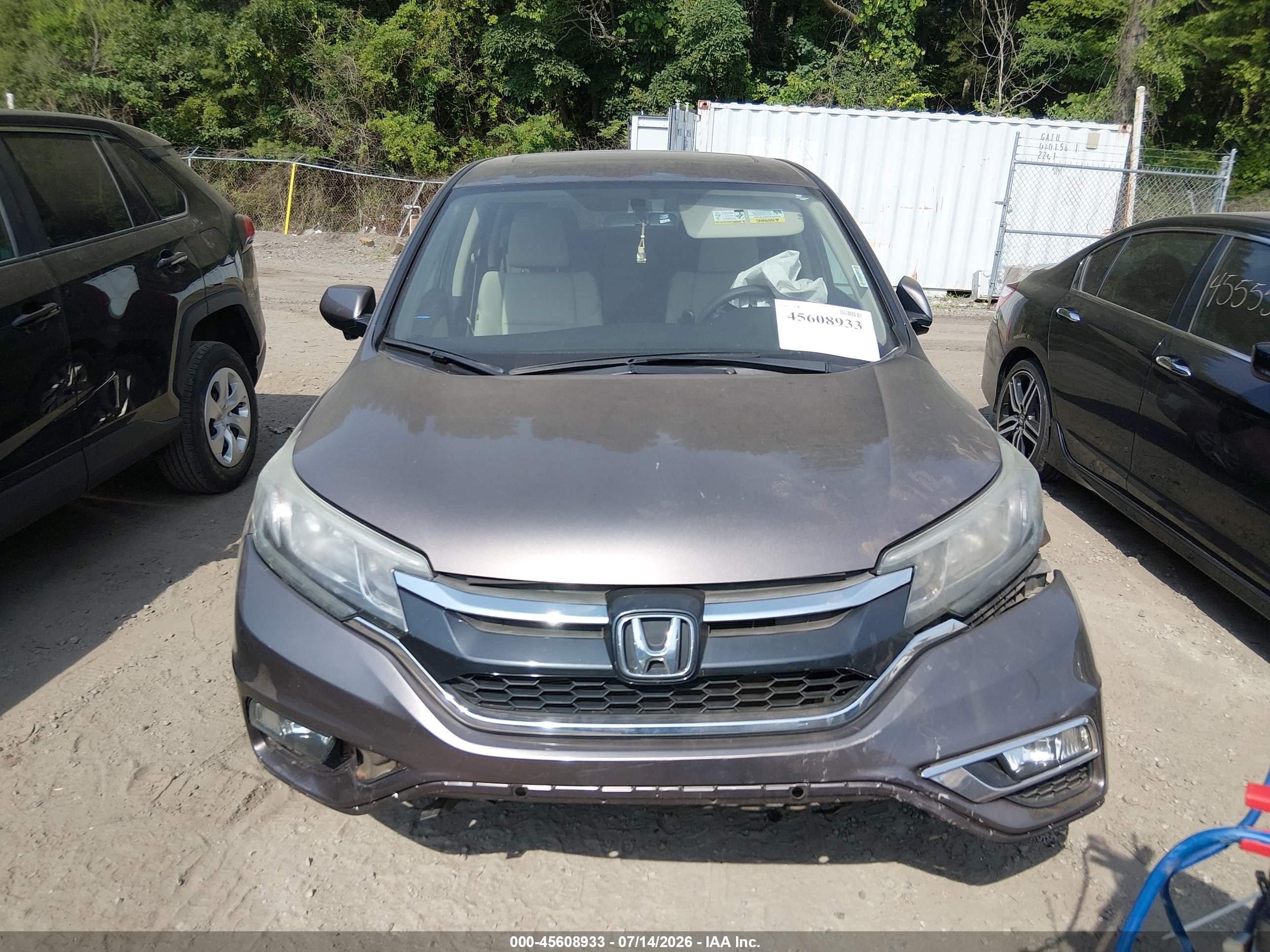 2015 Honda Cr-v Ex Brown vin: 5J6RM4H59FL091404