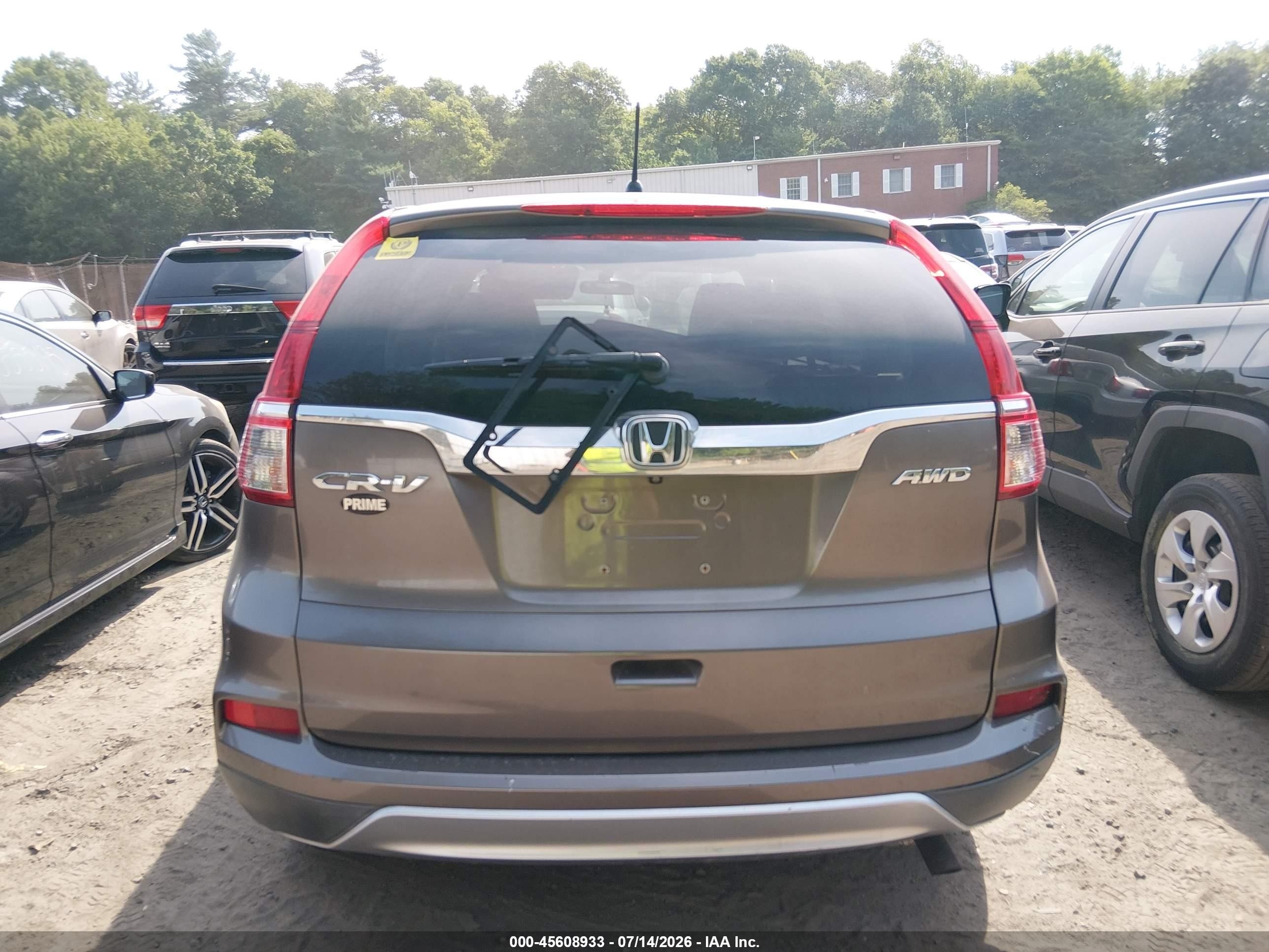 2015 Honda Cr-v Ex Brown vin: 5J6RM4H59FL091404