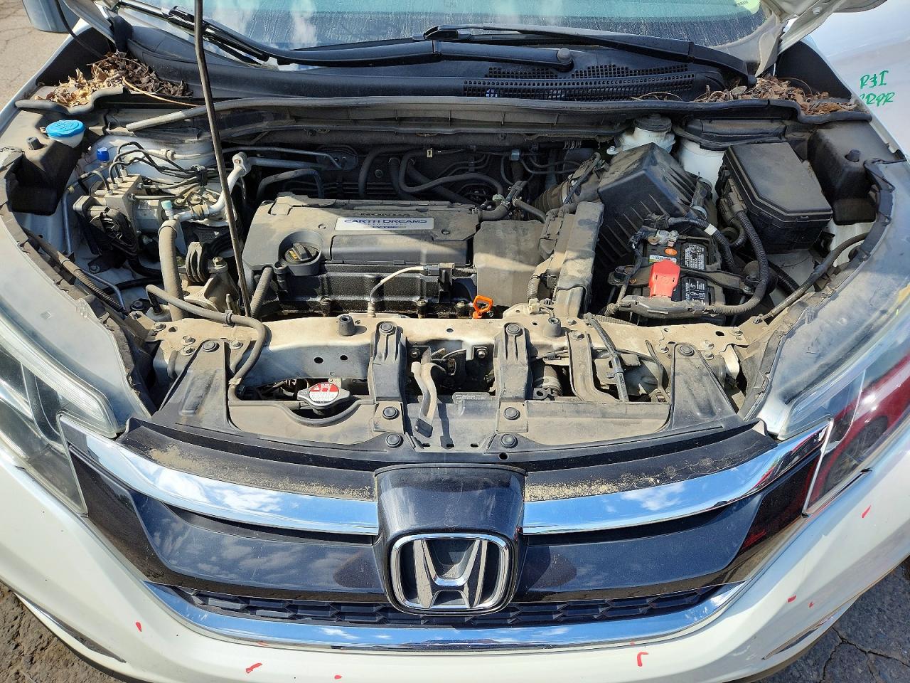 2015 Honda Cr-v Ex White vin: 5J6RM4H59FL103020
