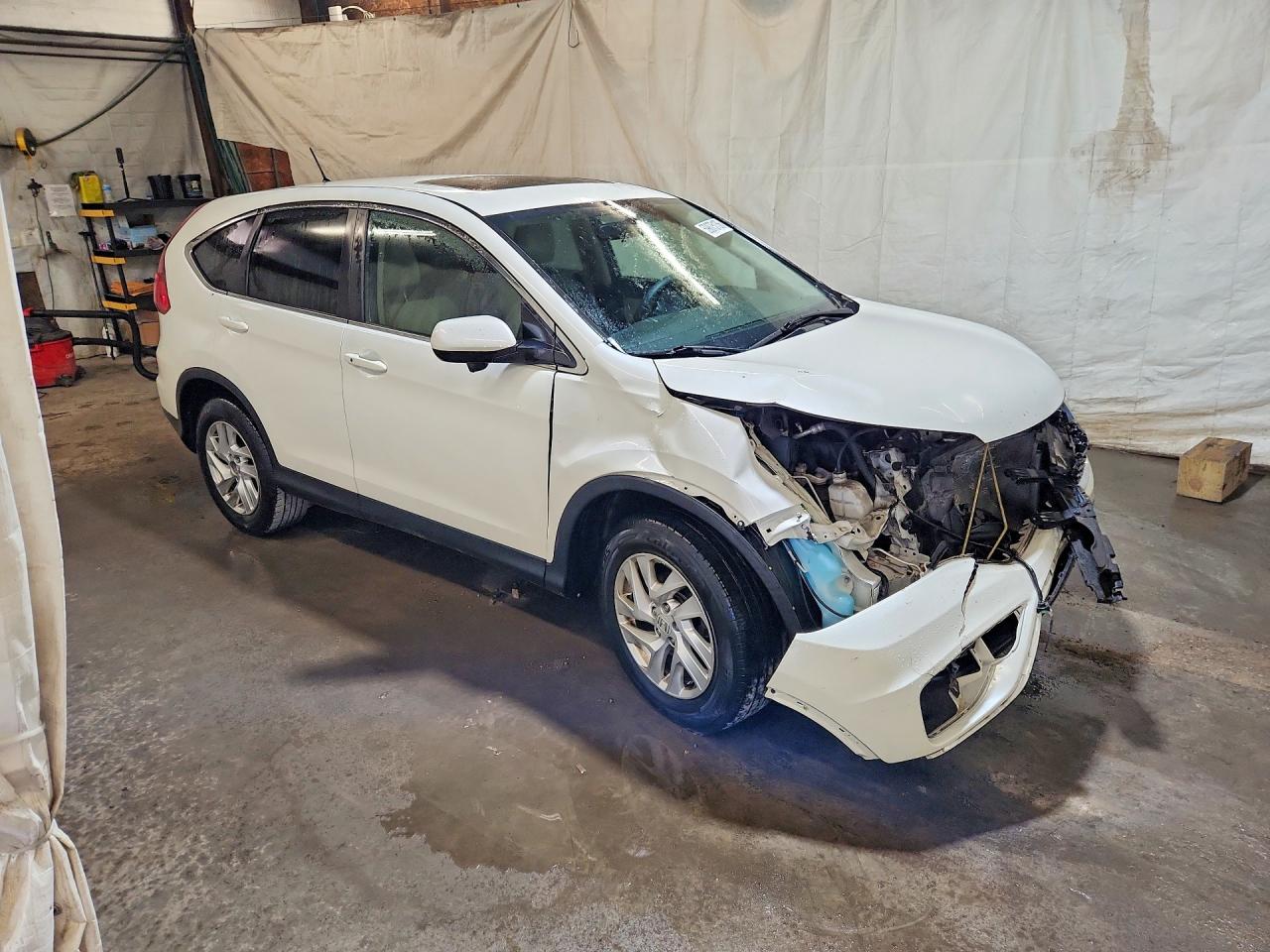 2015 Honda Cr-v Ex White vin: 5J6RM4H59FL134428