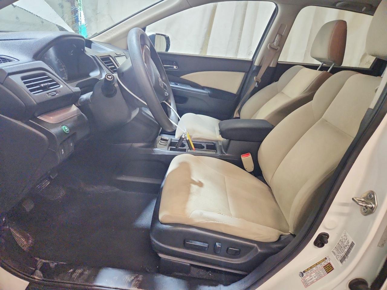 2015 Honda Cr-v Ex White vin: 5J6RM4H59FL134428
