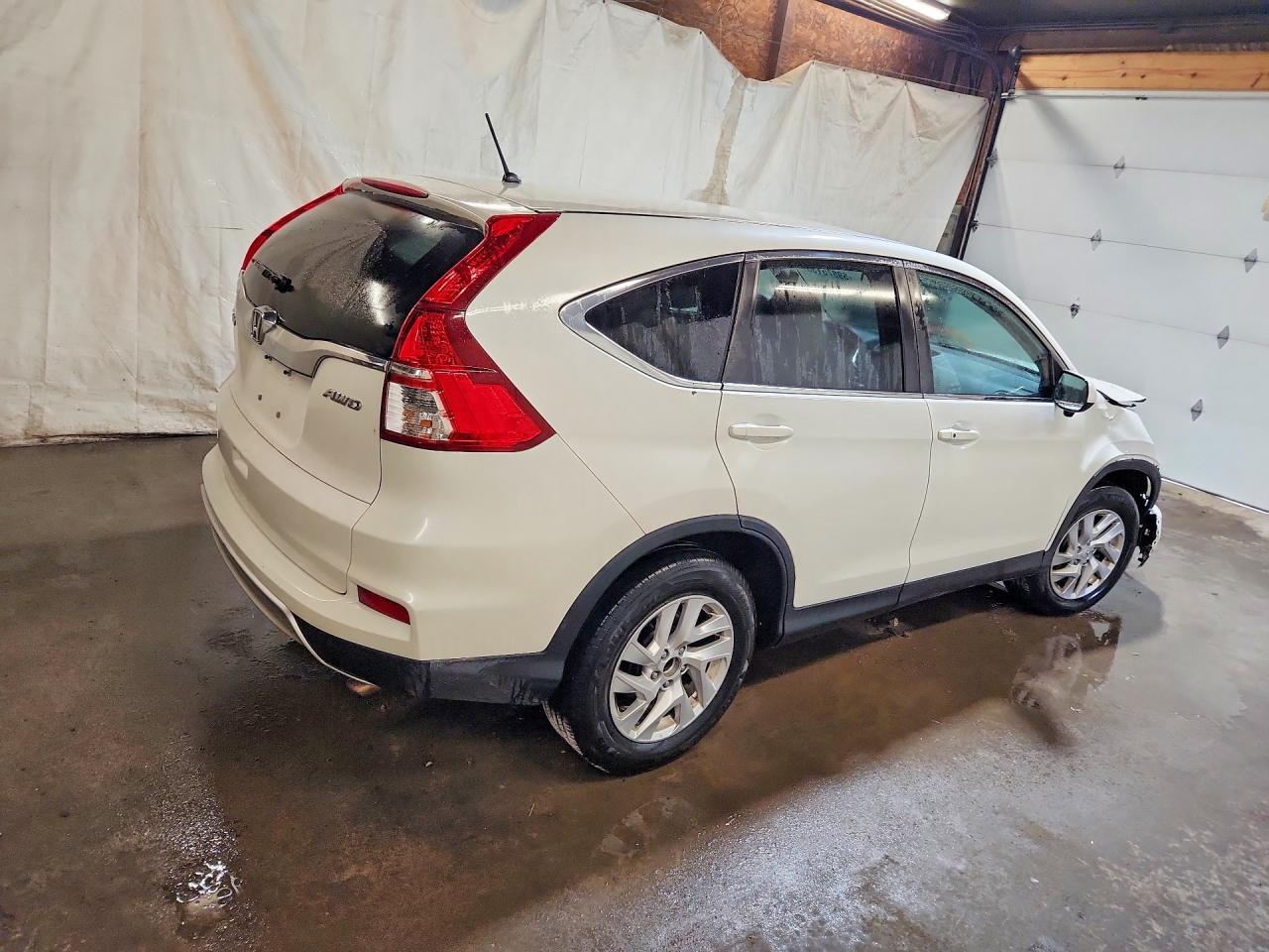 2015 Honda Cr-v Ex White vin: 5J6RM4H59FL134428