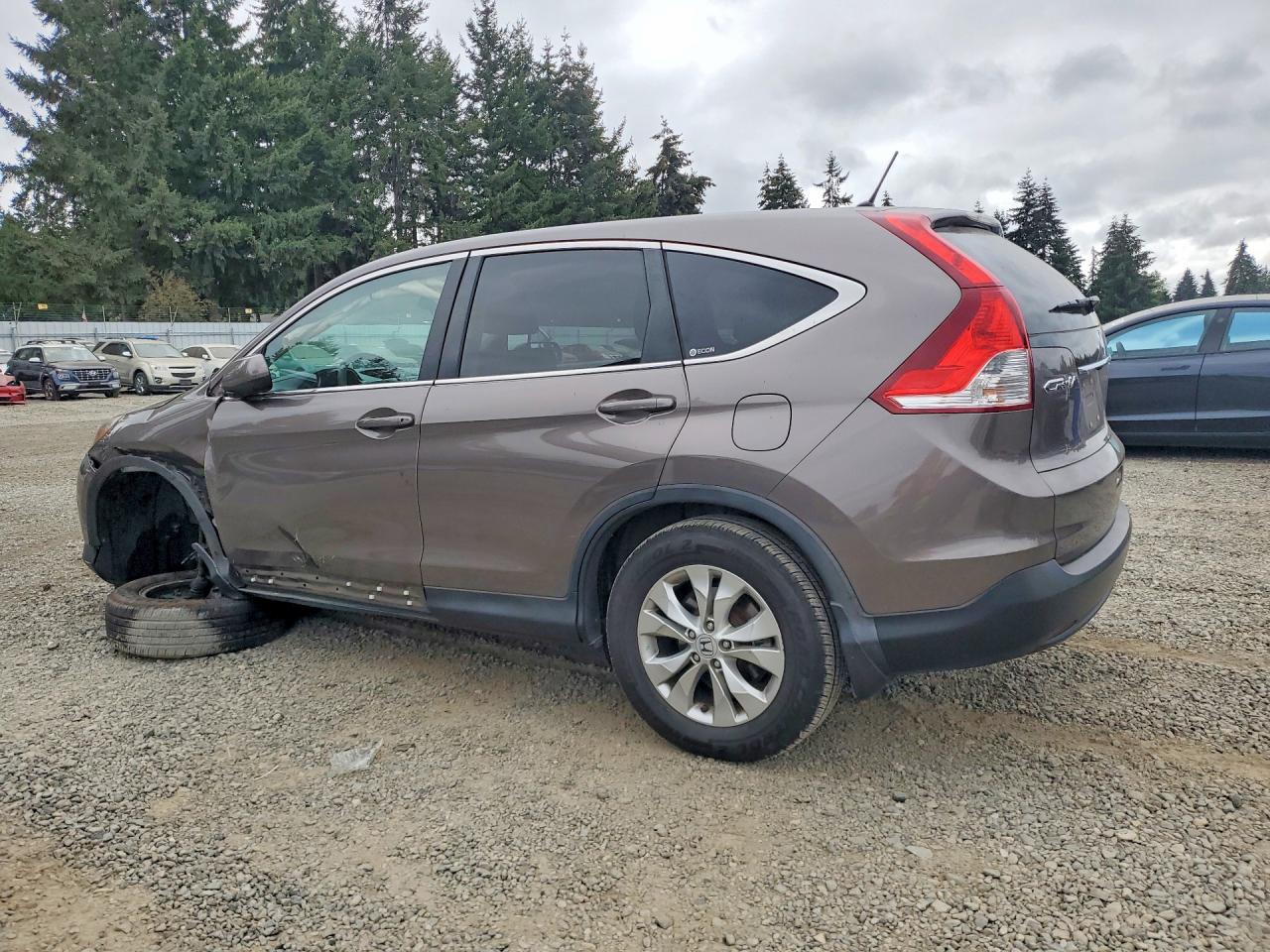 2012 Honda Cr-v Ex Gray vin: 5J6RM4H5XCL001222