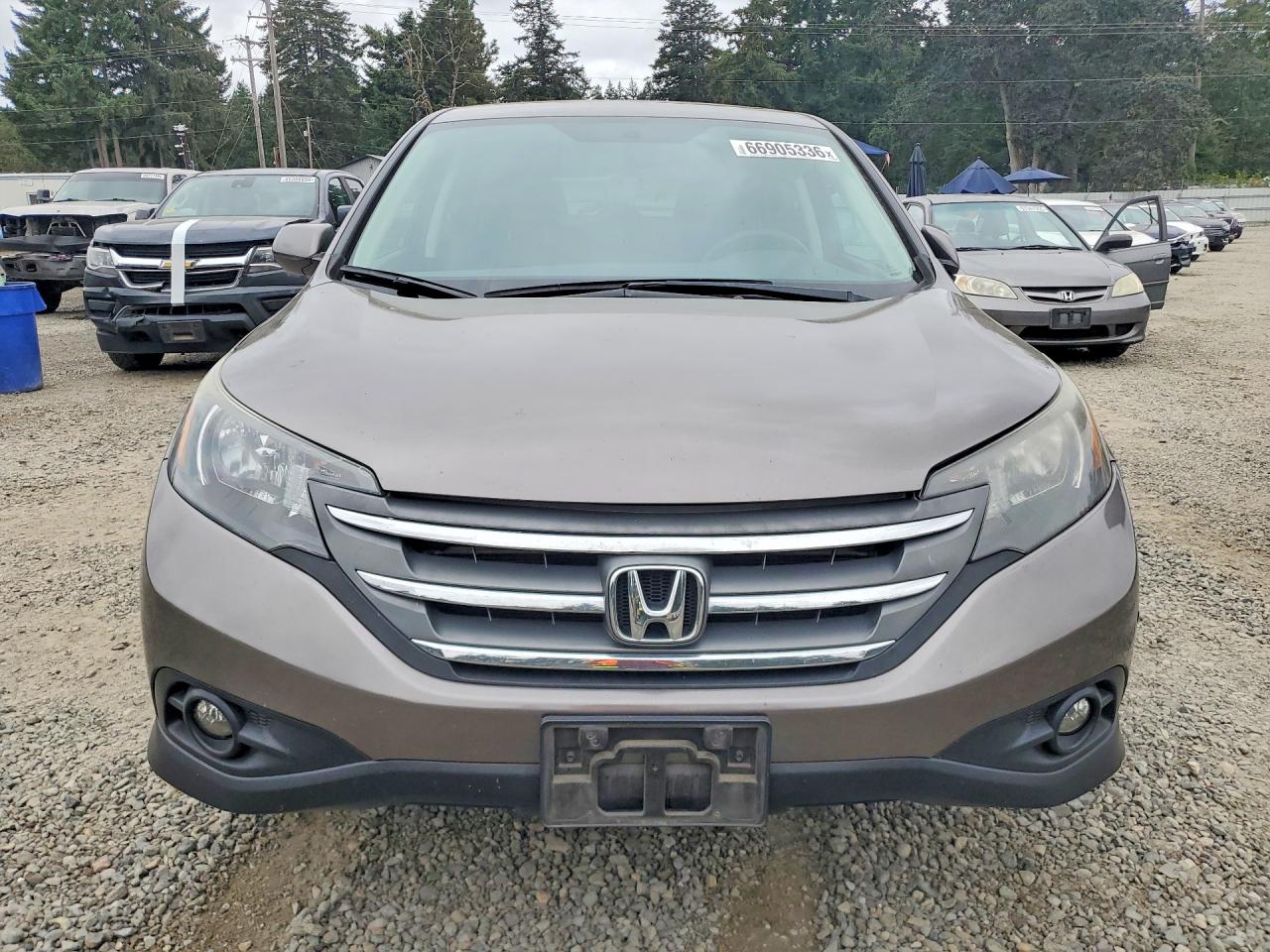 2012 Honda Cr-v Ex Gray vin: 5J6RM4H5XCL001222