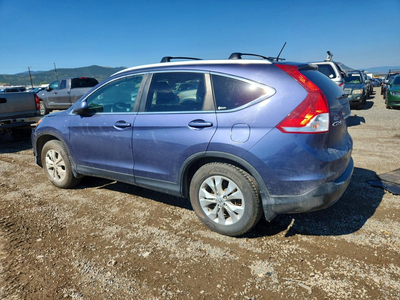 2012 Honda Cr-v Ex Blue vin: 5J6RM4H5XCL009806