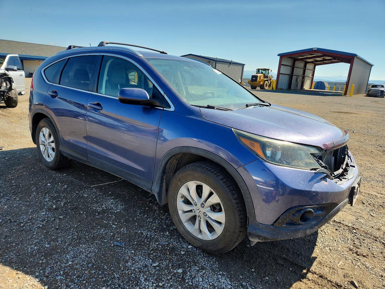 2012 Honda Cr-v Ex Blue vin: 5J6RM4H5XCL009806
