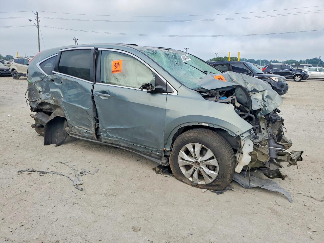 2012 Honda Cr-v Ex Green vin: 5J6RM4H5XCL012253