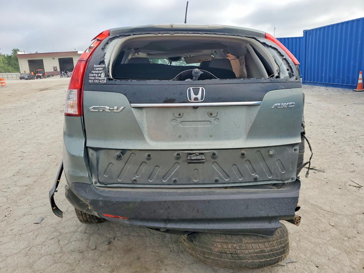 2012 Honda Cr-v Ex Green vin: 5J6RM4H5XCL012253