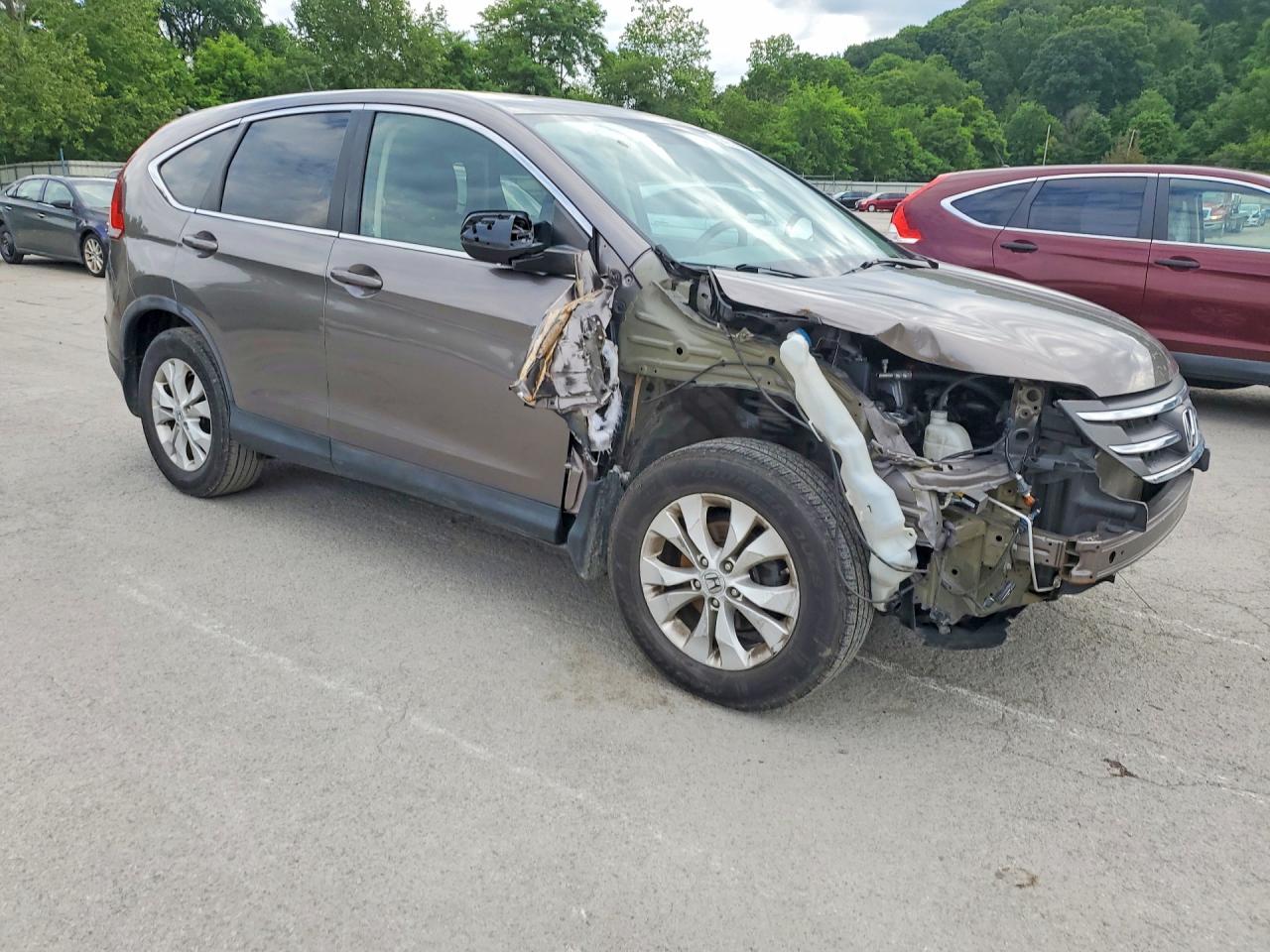 2012 Honda Cr-v Ex Brown vin: 5J6RM4H5XCL027531