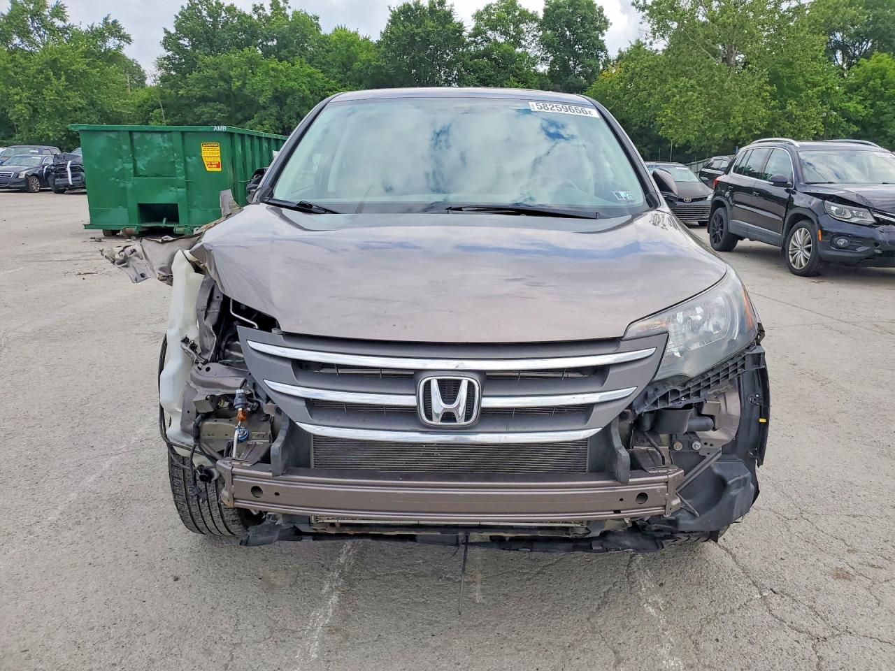 2012 Honda Cr-v Ex Brown vin: 5J6RM4H5XCL027531