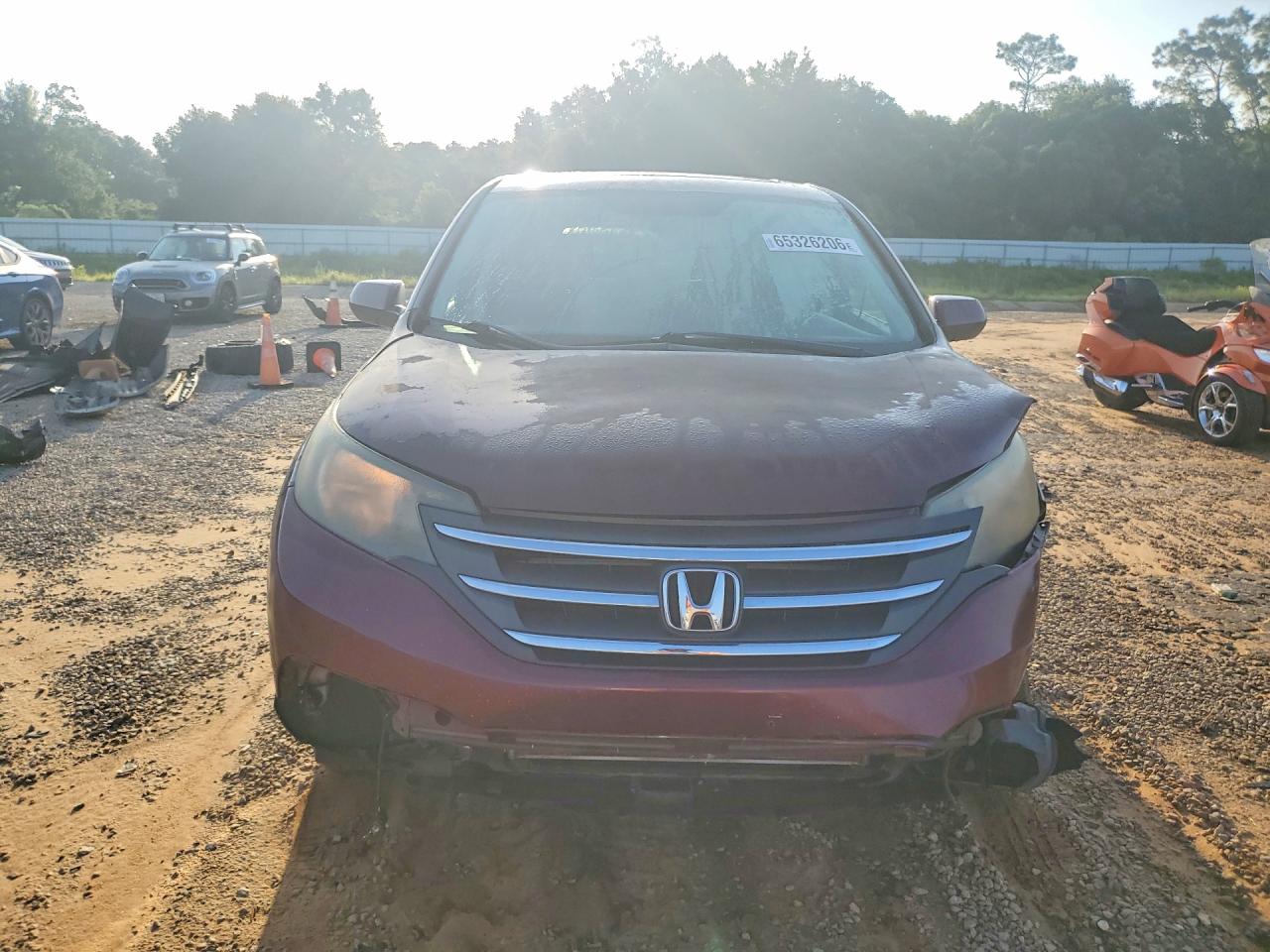 2012 Honda Cr-v Ex Burgundy vin: 5J6RM4H5XCL028727