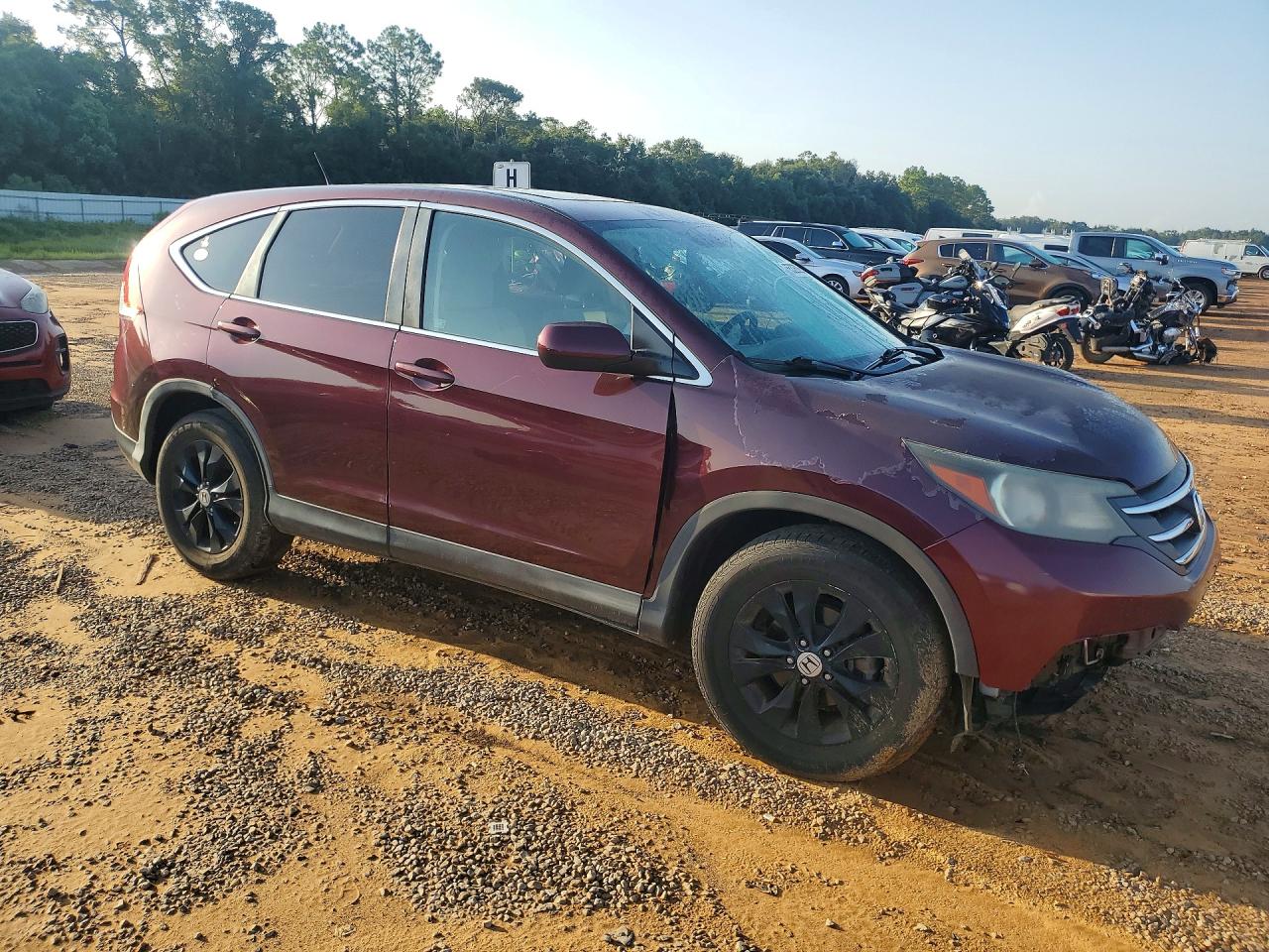 2012 Honda Cr-v Ex Burgundy vin: 5J6RM4H5XCL028727