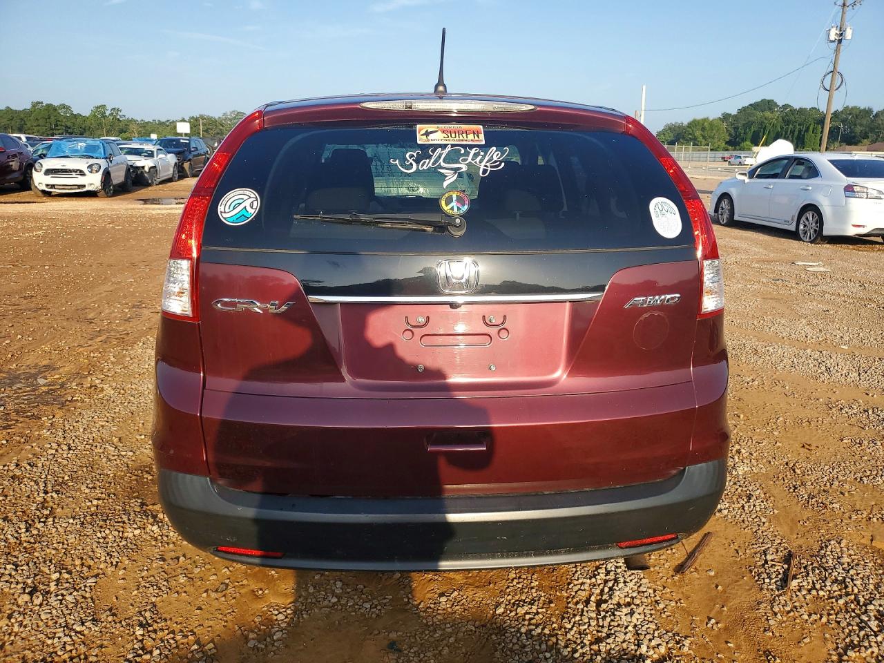 2012 Honda Cr-v Ex Burgundy vin: 5J6RM4H5XCL028727
