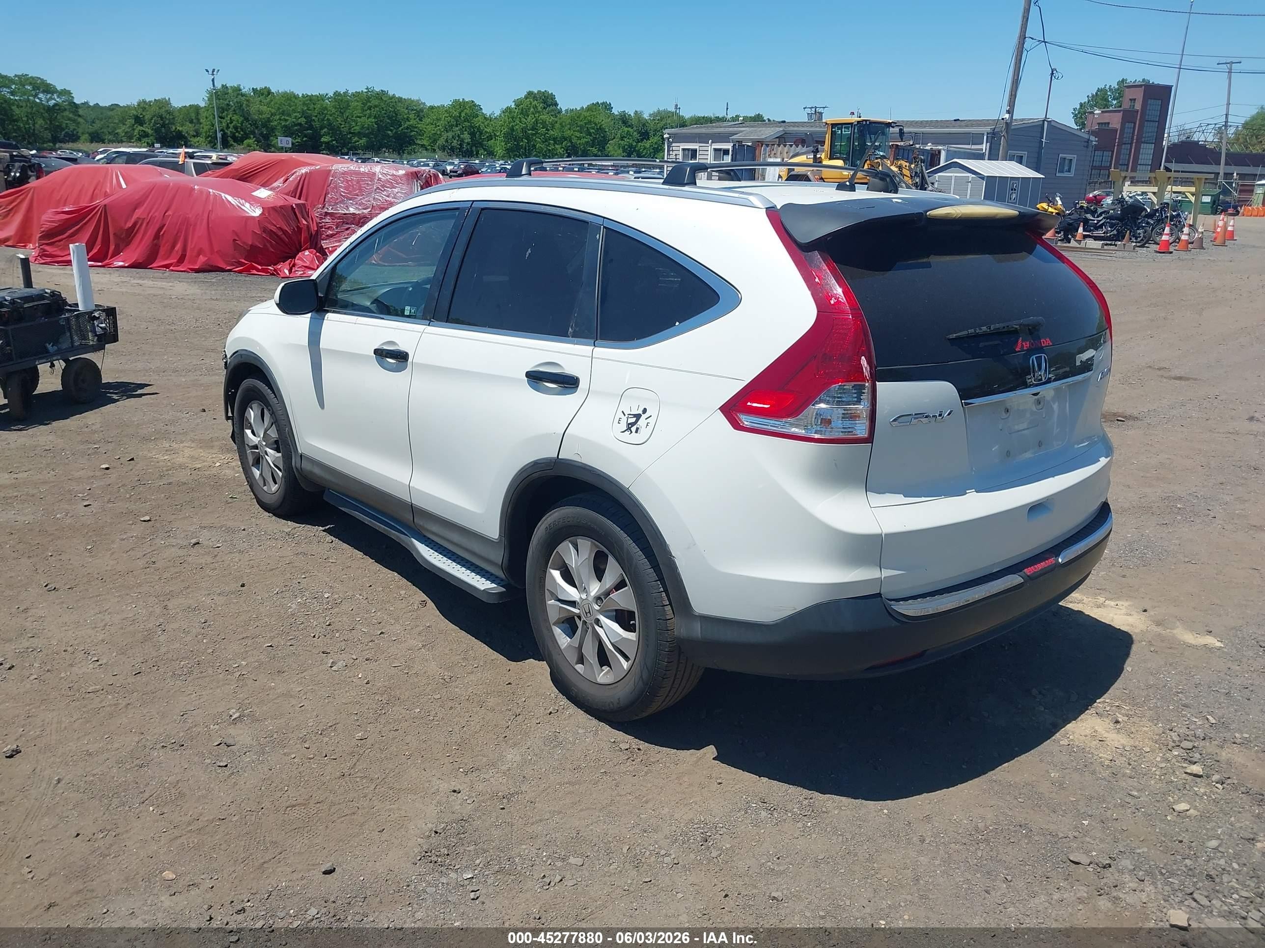 2012 Honda Cr-v Ex White vin: 5J6RM4H5XCL032857