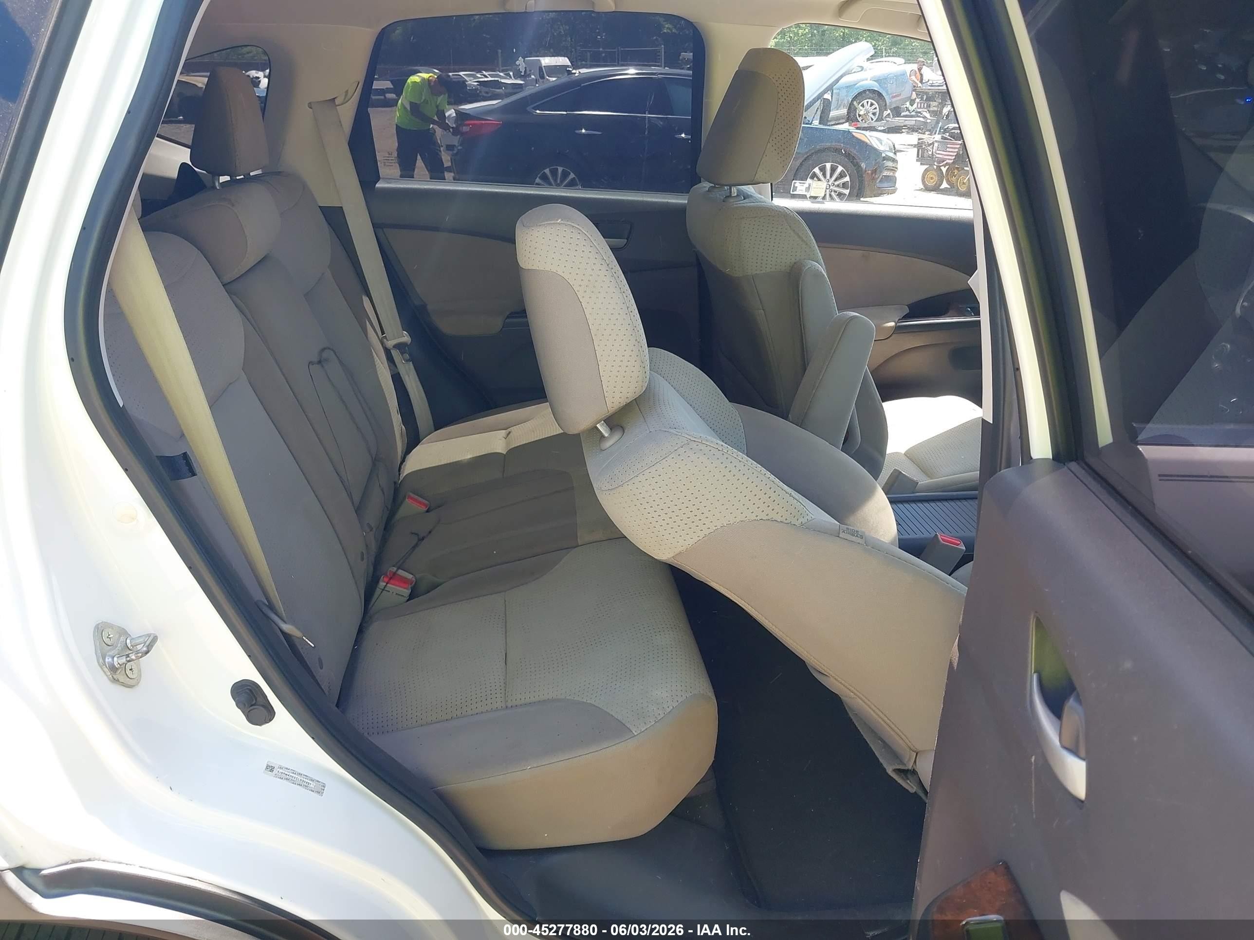 2012 Honda Cr-v Ex White vin: 5J6RM4H5XCL032857