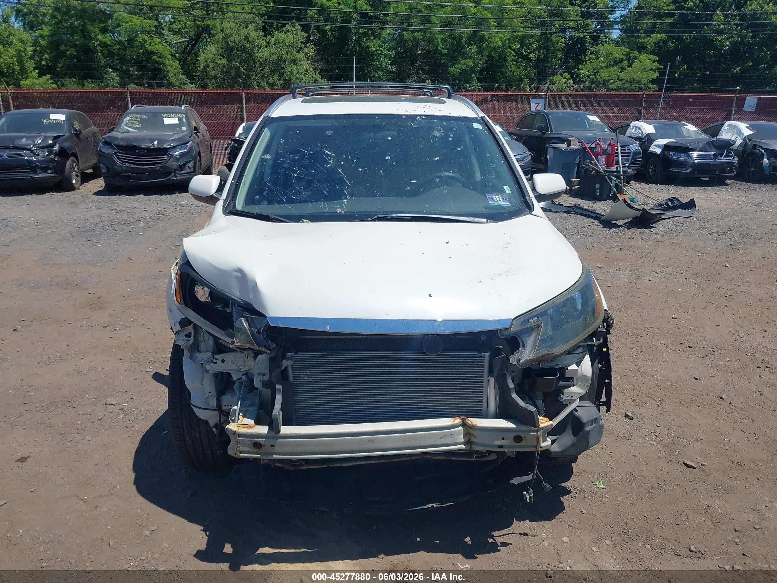 2012 Honda Cr-v Ex White vin: 5J6RM4H5XCL032857