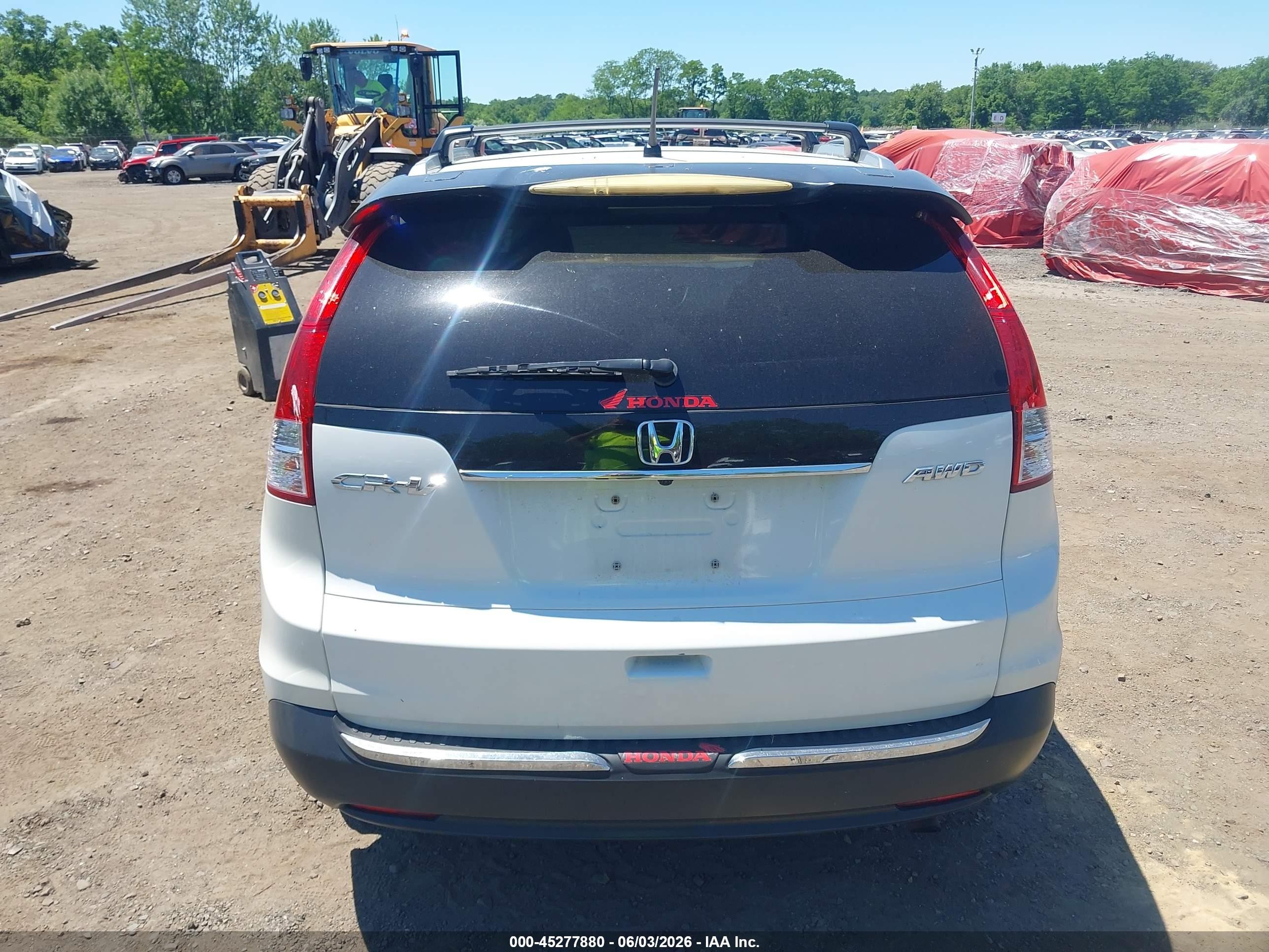 2012 Honda Cr-v Ex White vin: 5J6RM4H5XCL032857