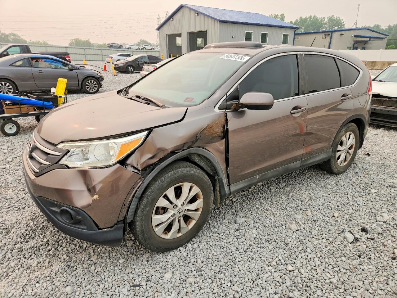 2012 Honda Cr-v Ex Gray vin: 5J6RM4H5XCL047522