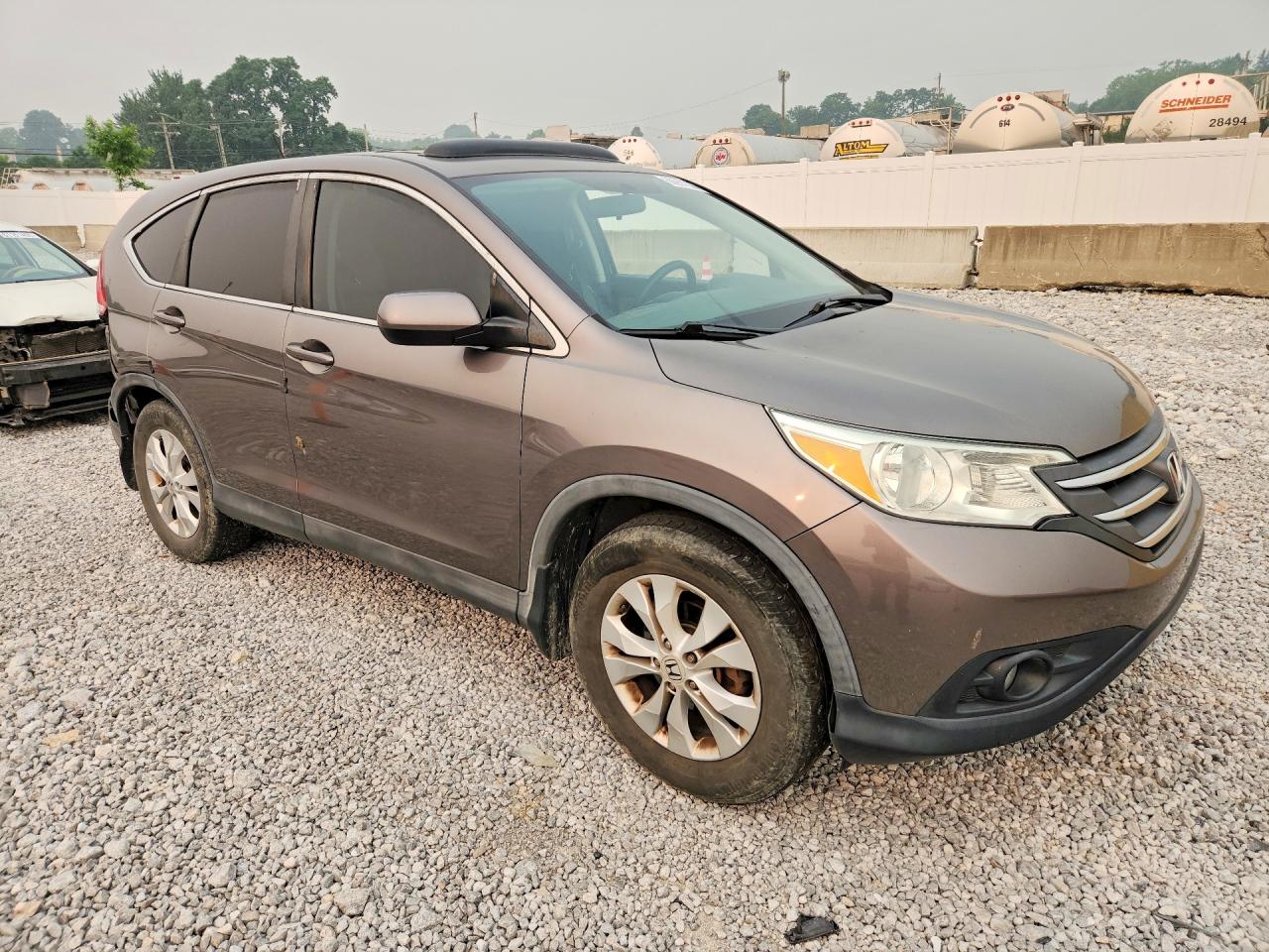 2012 Honda Cr-v Ex Gray vin: 5J6RM4H5XCL047522