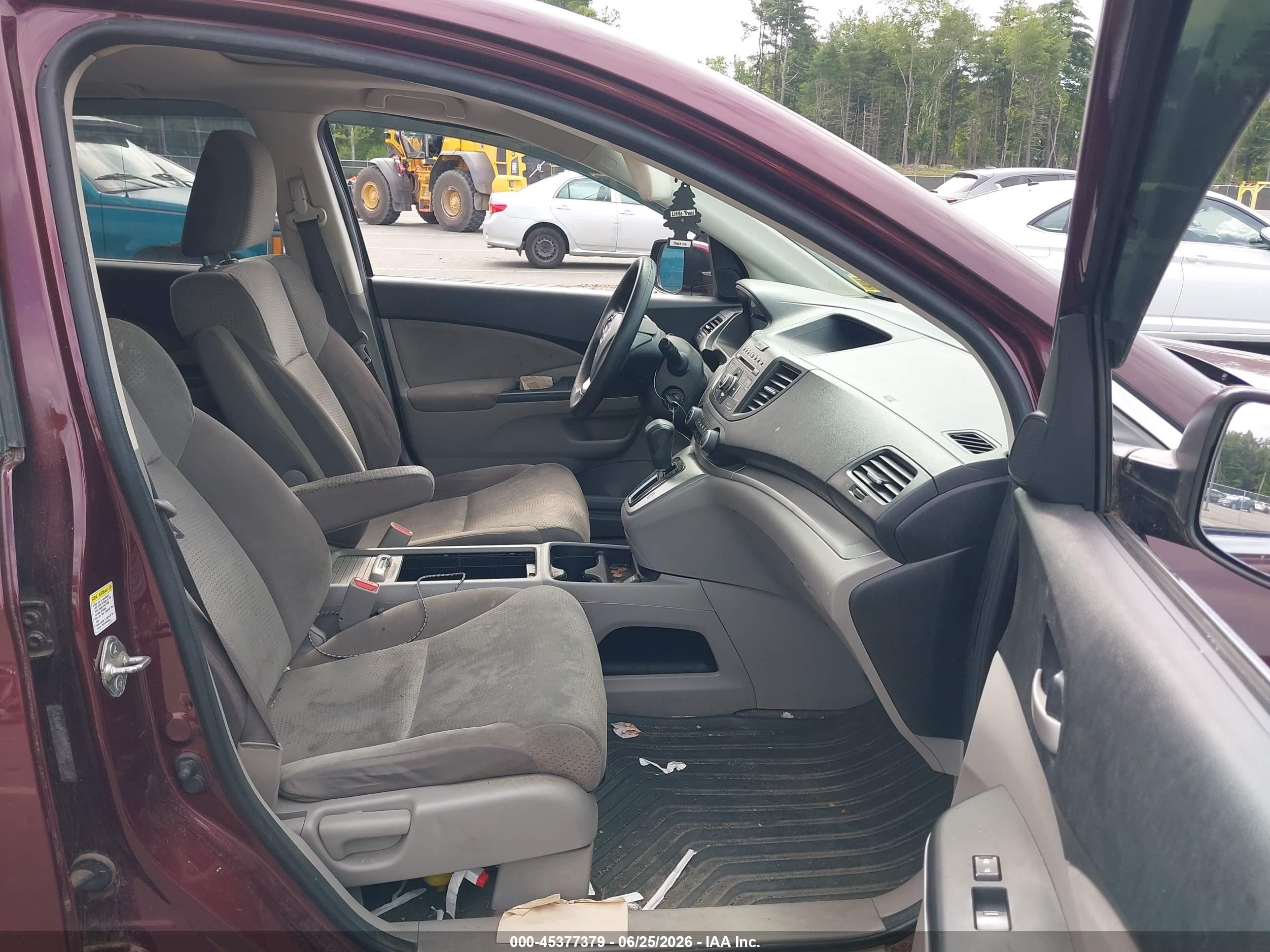 2012 Honda Cr-v Ex Maroon vin: 5J6RM4H5XCL066460