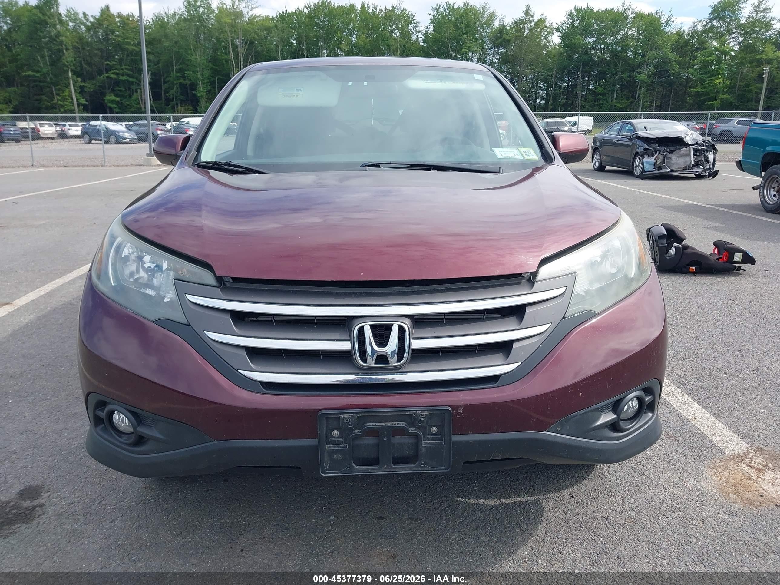 2012 Honda Cr-v Ex Maroon vin: 5J6RM4H5XCL066460