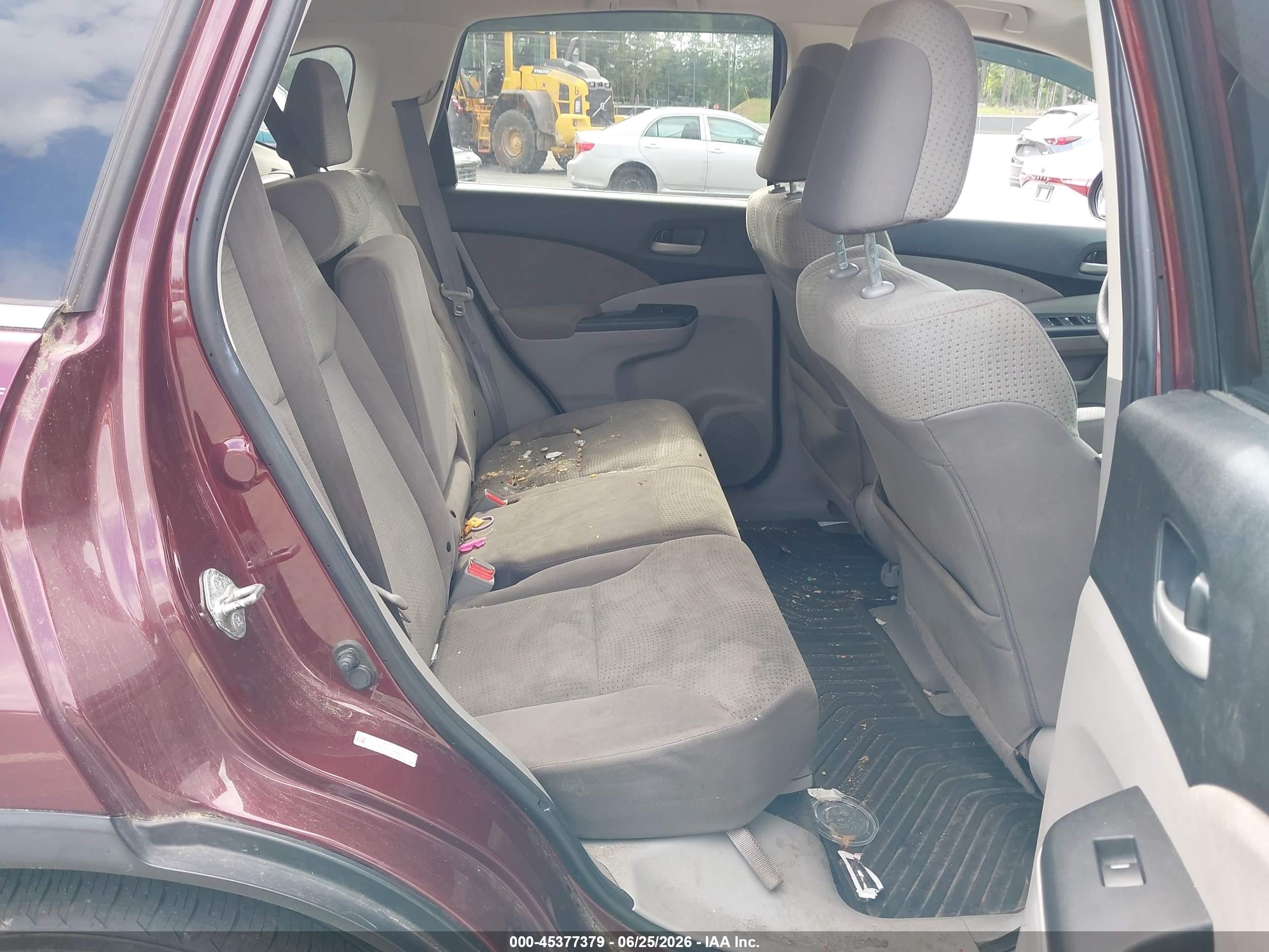 2012 Honda Cr-v Ex Maroon vin: 5J6RM4H5XCL066460