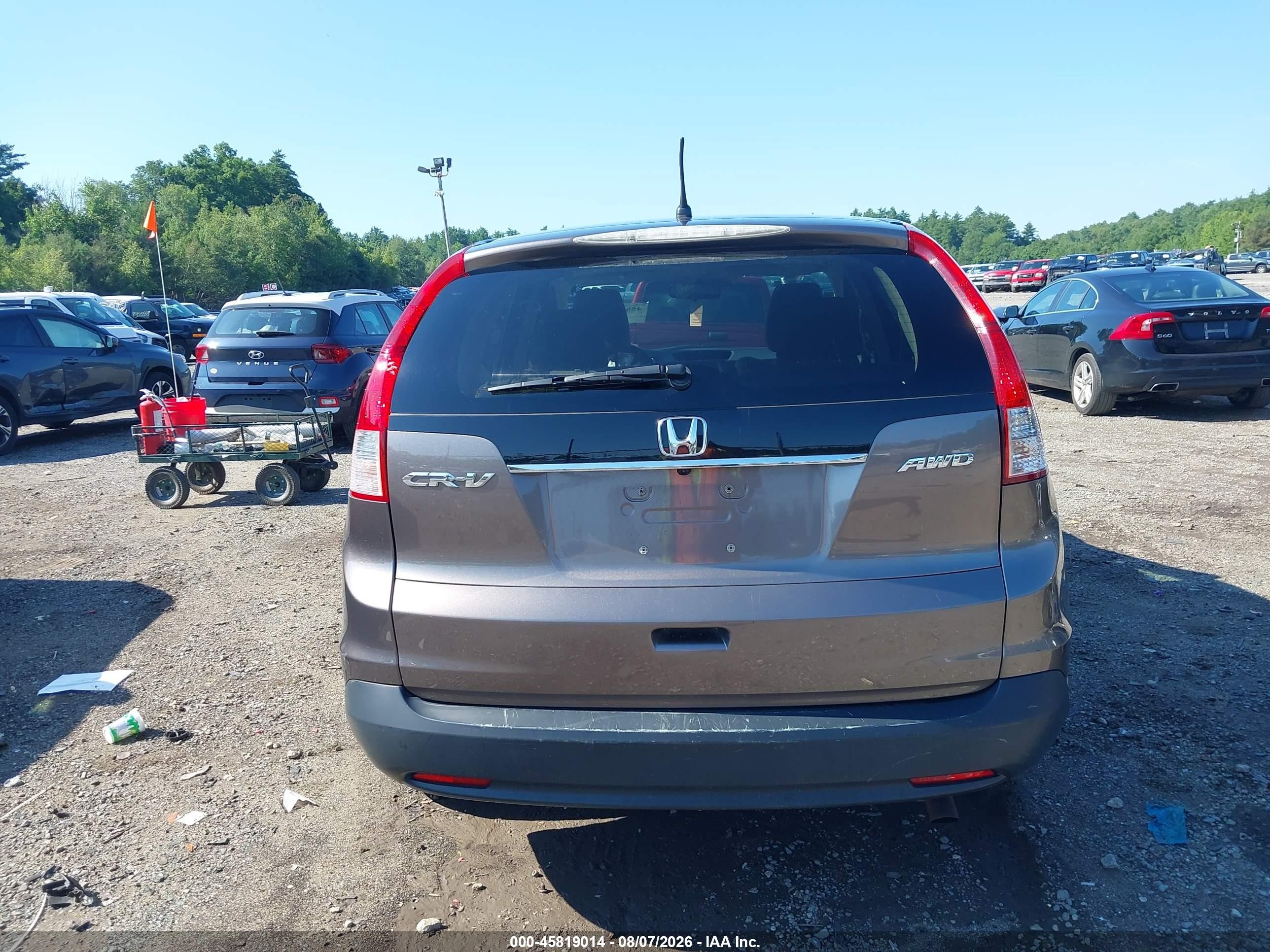 2013 Honda Cr-v Ex Brown vin: 5J6RM4H5XDL019737
