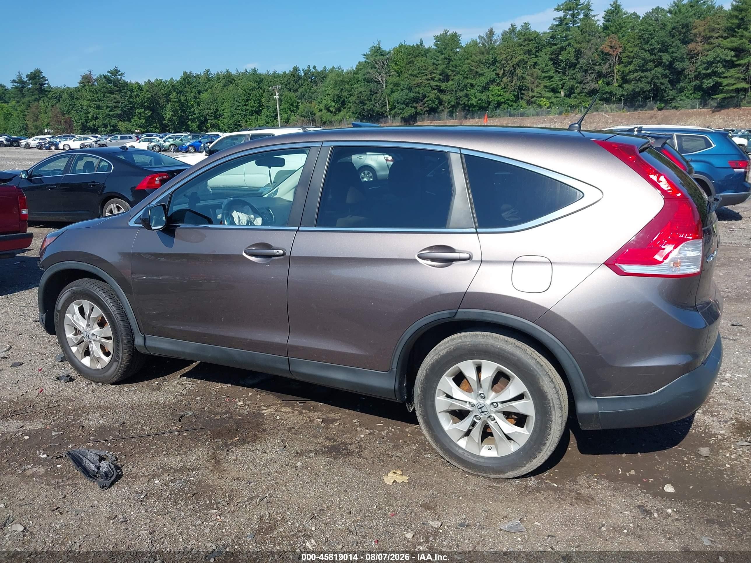 2013 Honda Cr-v Ex Brown vin: 5J6RM4H5XDL019737