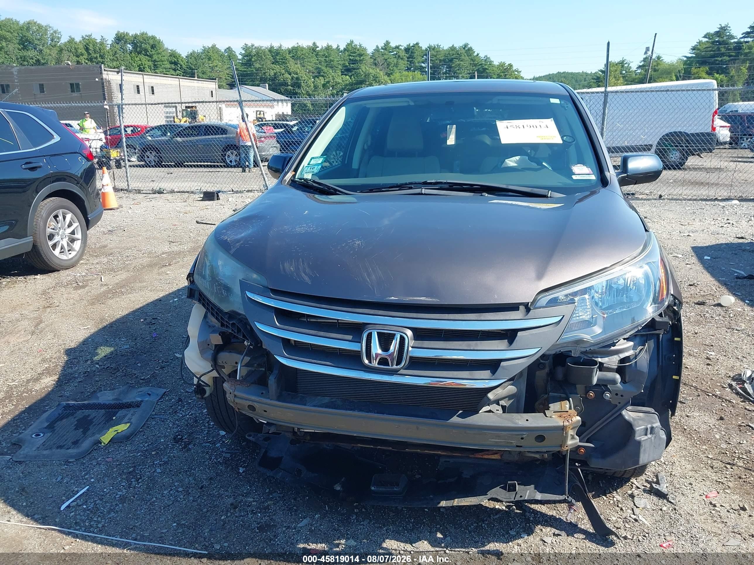 2013 Honda Cr-v Ex Brown vin: 5J6RM4H5XDL019737