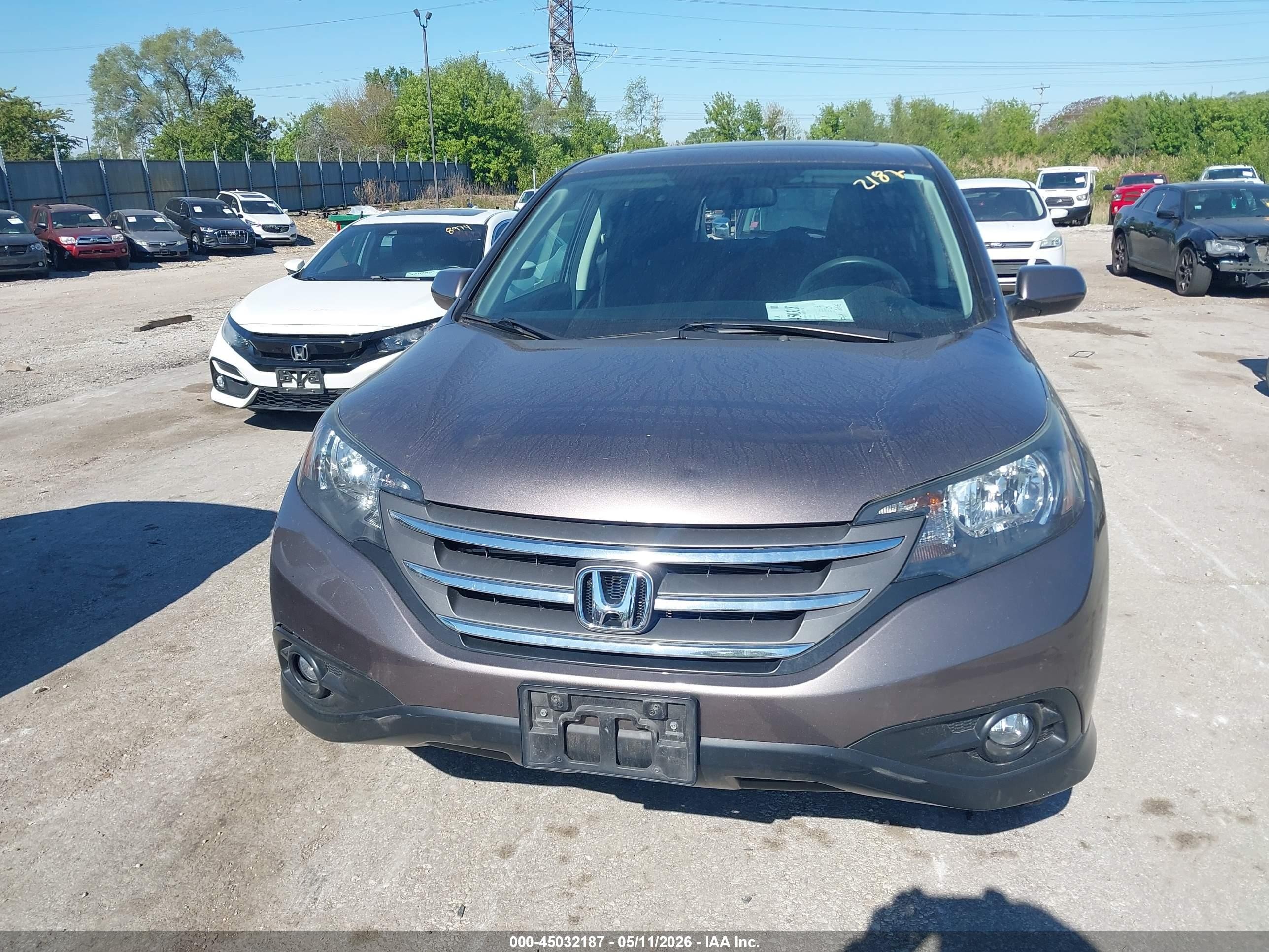 2013 Honda Cr-v Ex Gray vin: 5J6RM4H5XDL042502