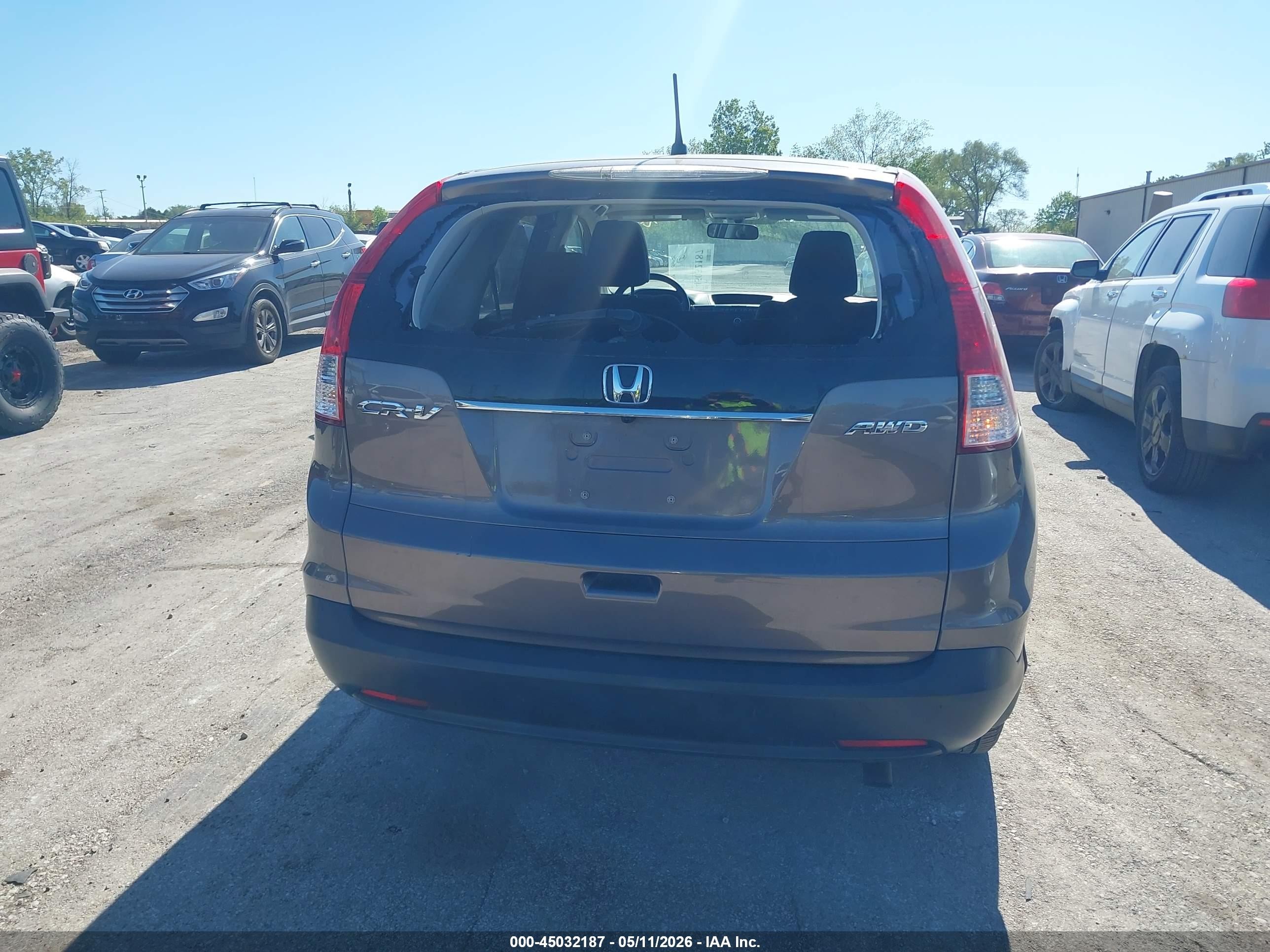 2013 Honda Cr-v Ex Gray vin: 5J6RM4H5XDL042502