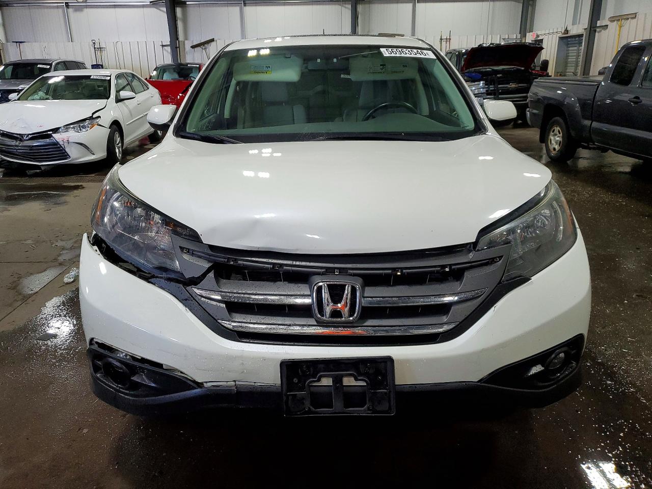 2013 Honda Cr-v Ex Белый vin: 5J6RM4H5XDL062023