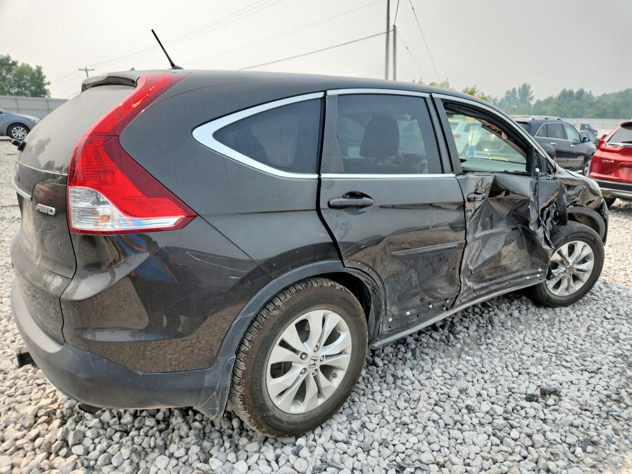 2013 Honda Cr-v Ex Black vin: 5J6RM4H5XDL083339