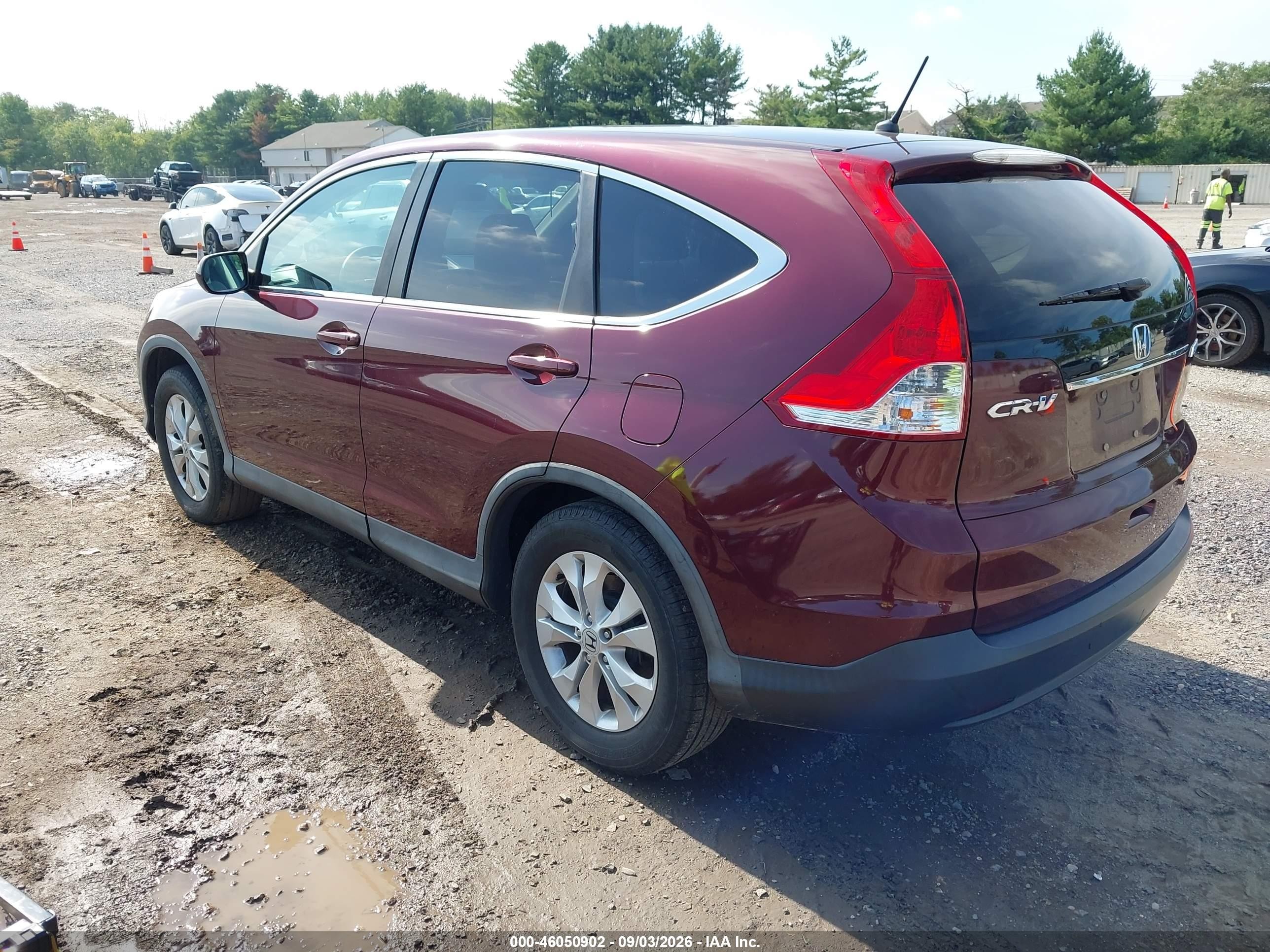 2014 Honda Cr-v Ex Maroon vin: 5J6RM4H5XEL027998